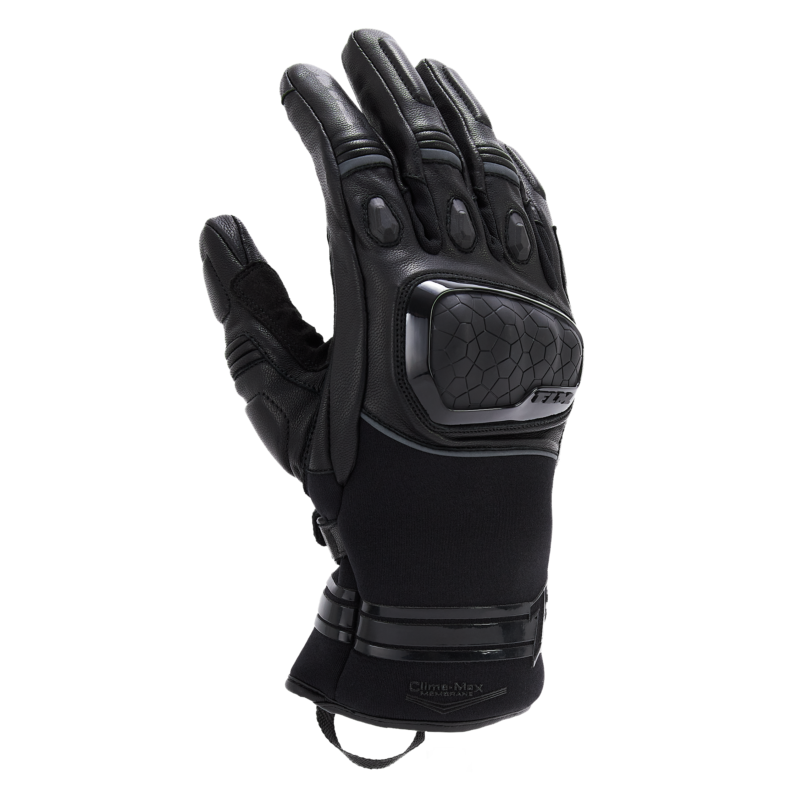 FLM Octane 2 leather gloves black