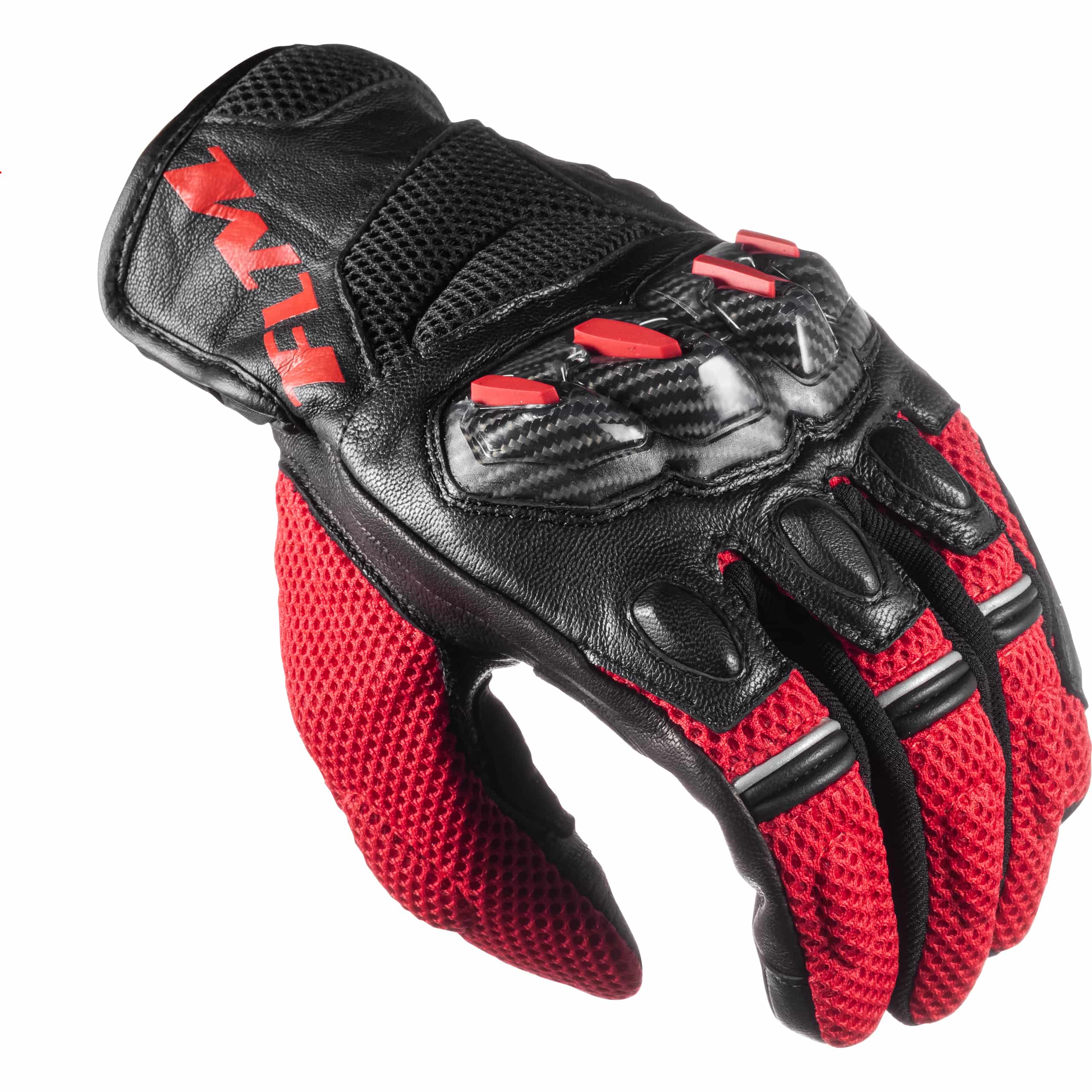 FLM-Ramair Leder/Textilhandschuh kurz-3114871007002936