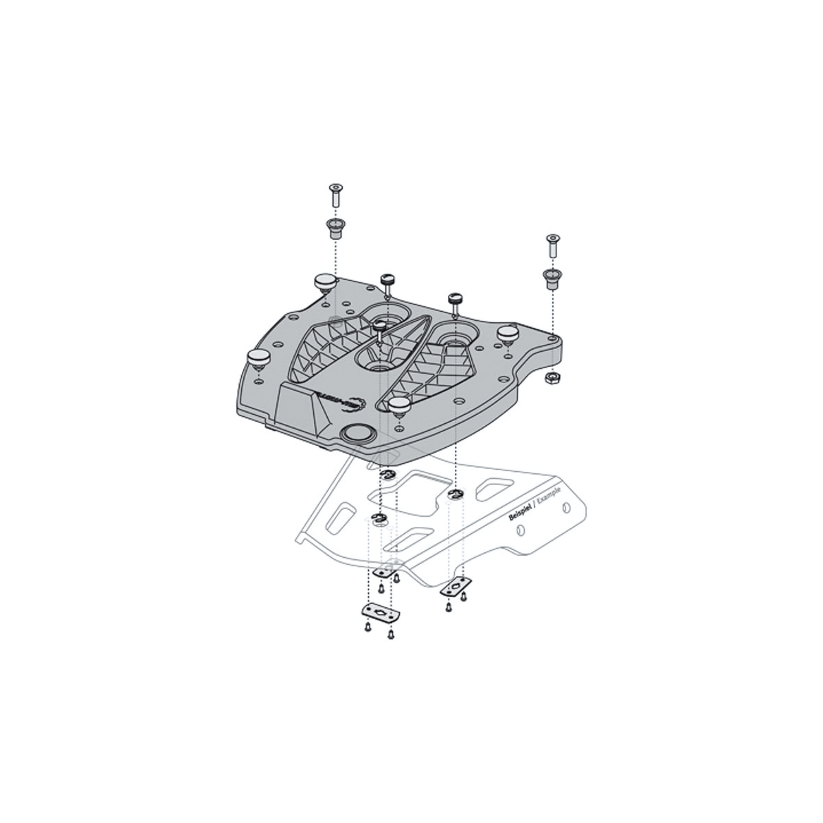SW-MOTECH-3-Punkt Adapter für QUICK-LOCK Alu-Rack-5571051068011010
