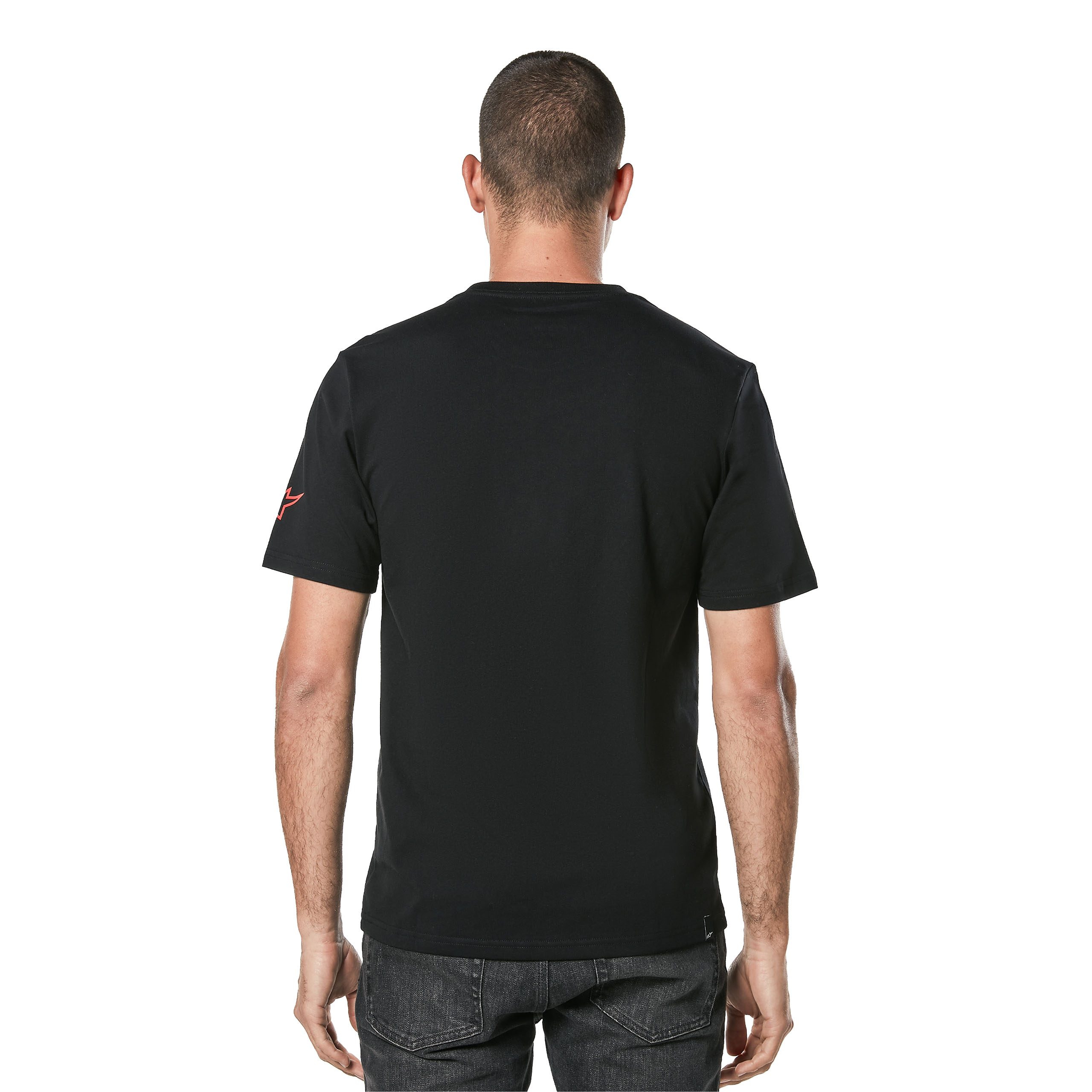 Alpinestars-Linear Wordmark 2.0 CSF T-Shirt schwarz/grau/rot-0001813003041