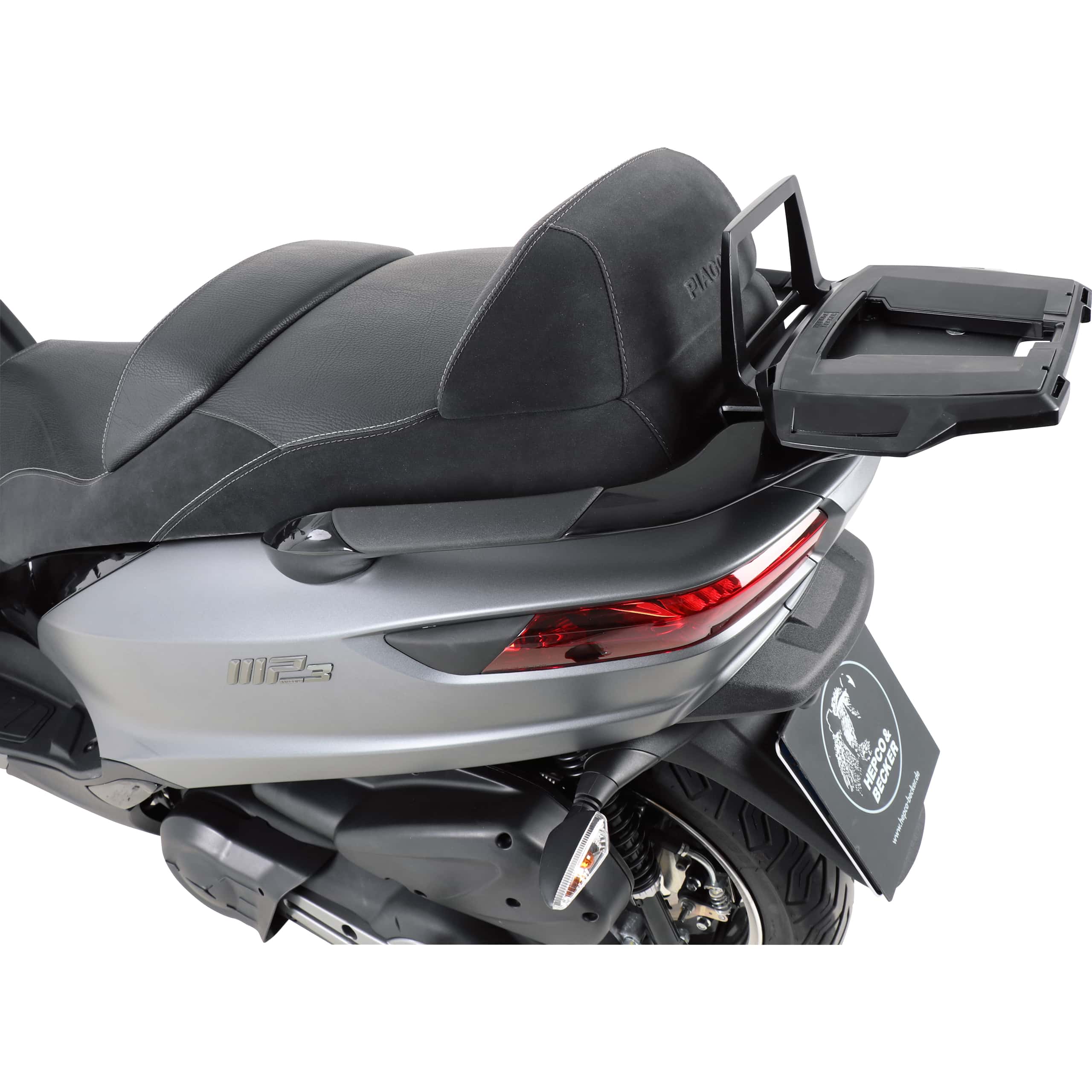 Hepco & Becker Alurack Gepäckbrücke schwarz für Piaggio MP3 350 2018-2020 - Motorradzubehör - Motorradgepäck