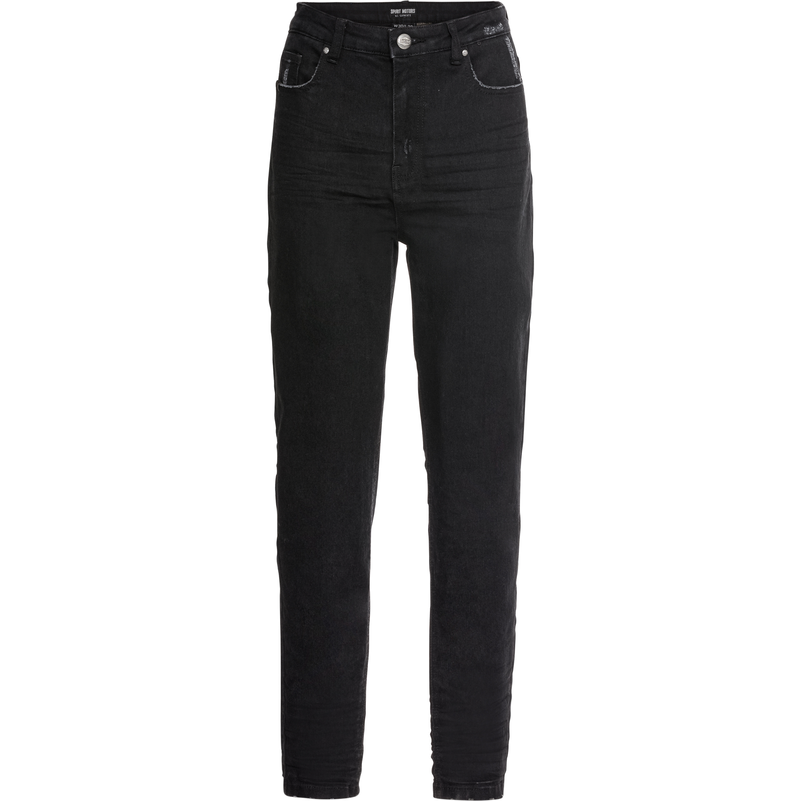 Spirit Motors Skinny High Heather Damen Jeans schwarz 28/30 - Motorradbekleidung - Motorradhosen