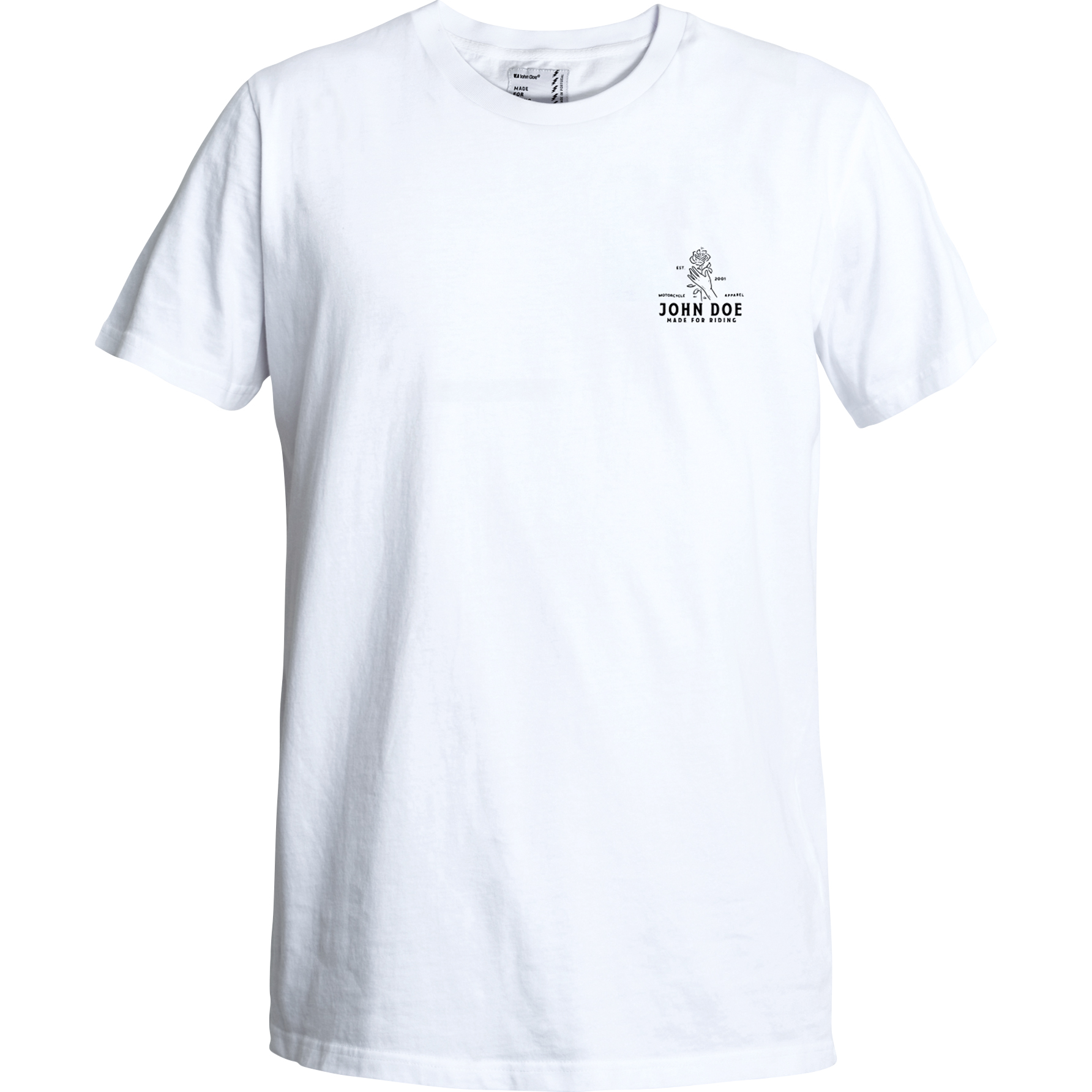 John Doe T-Shirt Rose weiß L - Motorradbekleidung - Lifestyle Motorradbekleidung