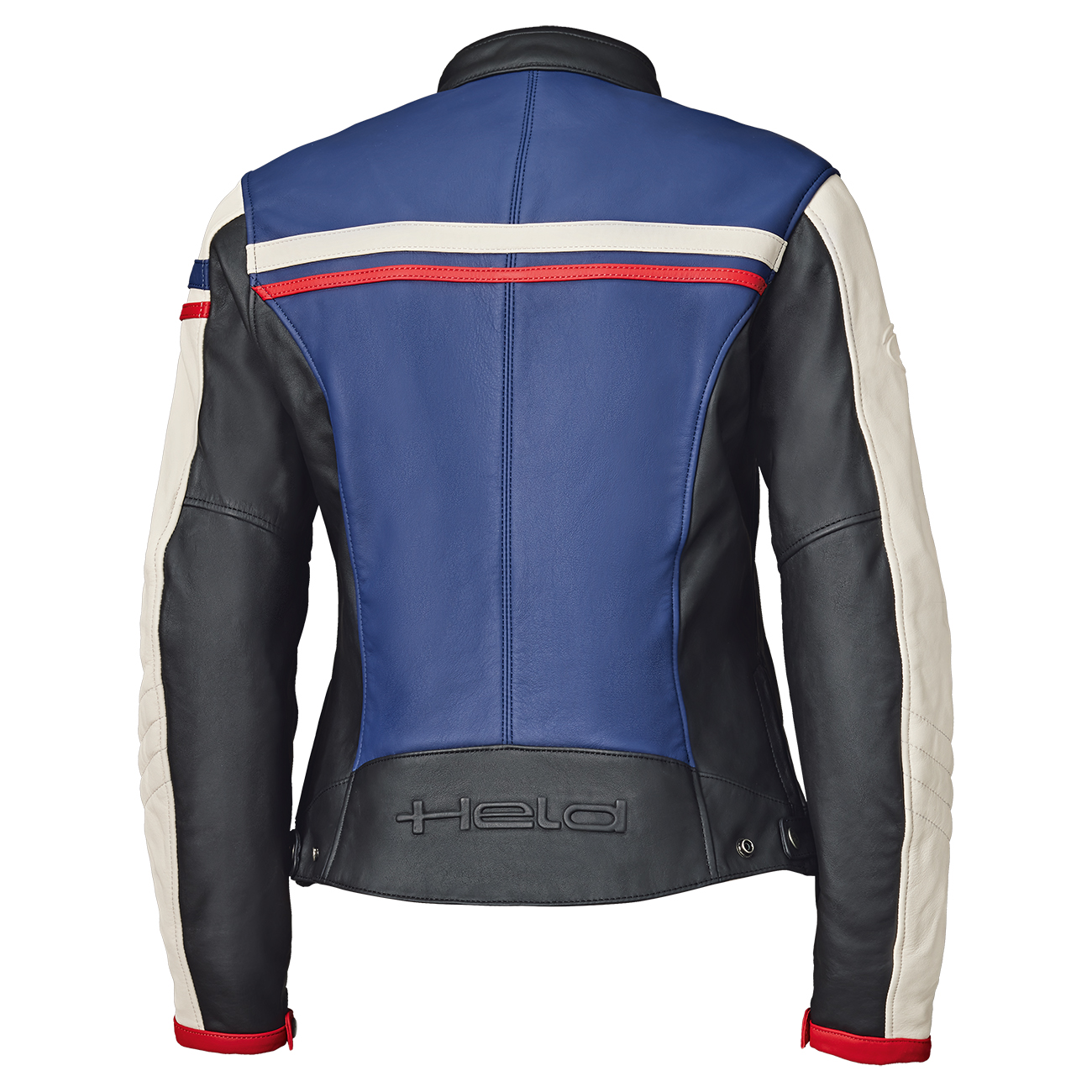 Held-Midway Damen Lederjacke blau/rot/weiß 42-1006441999049408