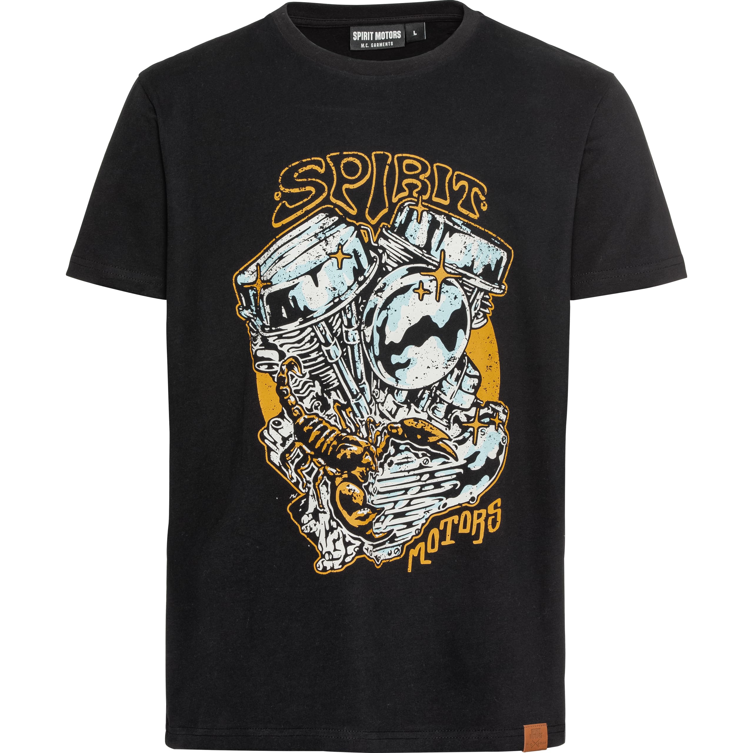 Spirit Motors-Panhead Paul T-Shirt-8021651999001010