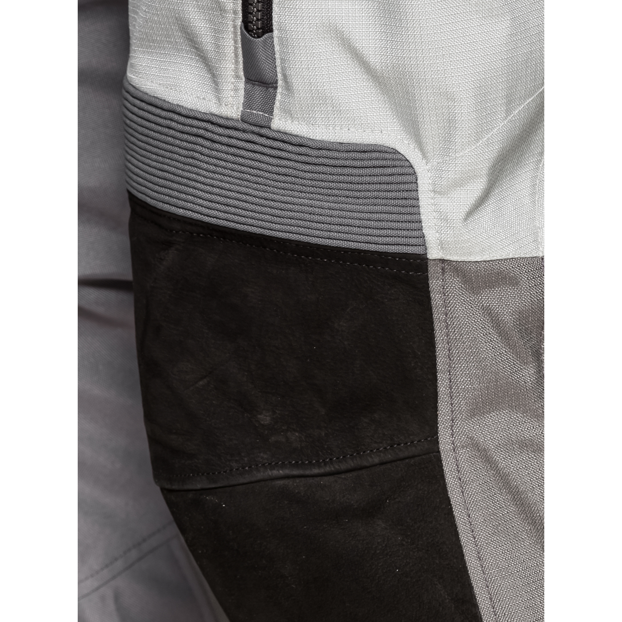 FLM-Touren Leder-/Textilhose 4.0 grau/schwarz XXL (kurz)-2106471003005052