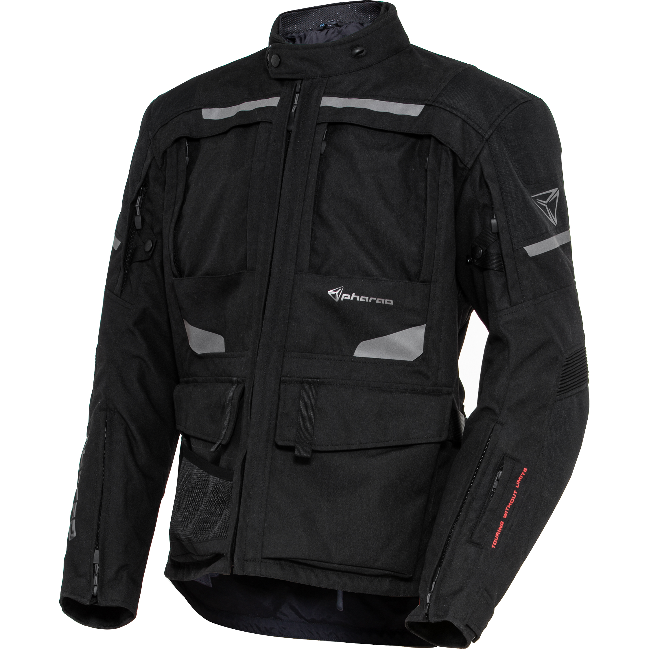 Pharao Kelo WP Adv. Textiljacke schwarz L - Motorradbekleidung - Motorradbekleidung Herren