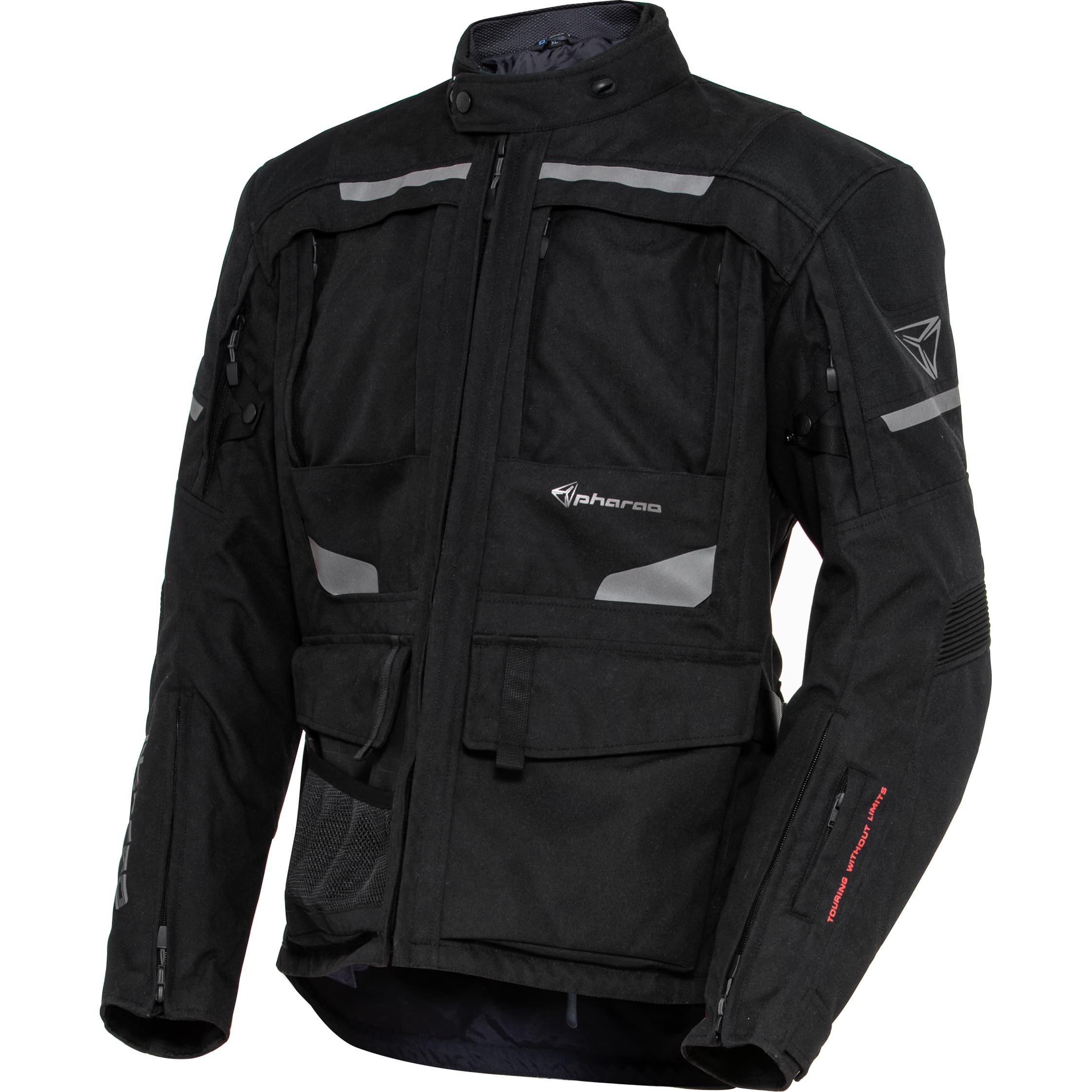 Pharao Kelo WP Adv. Textiljacke schwarz 3XL - Motorradbekleidung - Touring Motorradbekleidung