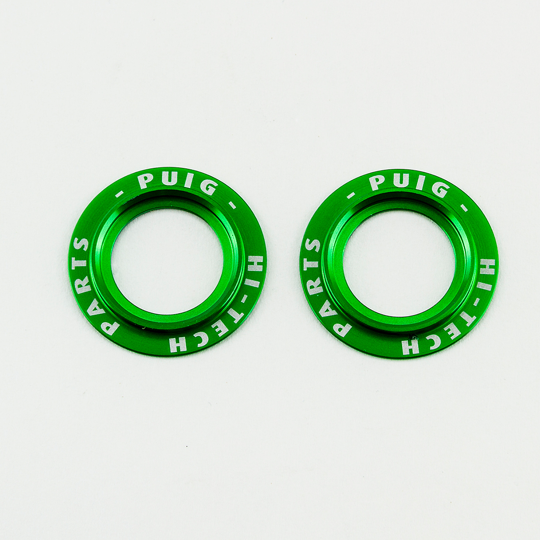 Puig Aluminiumringe für Sturzpads Achse 20025V grün