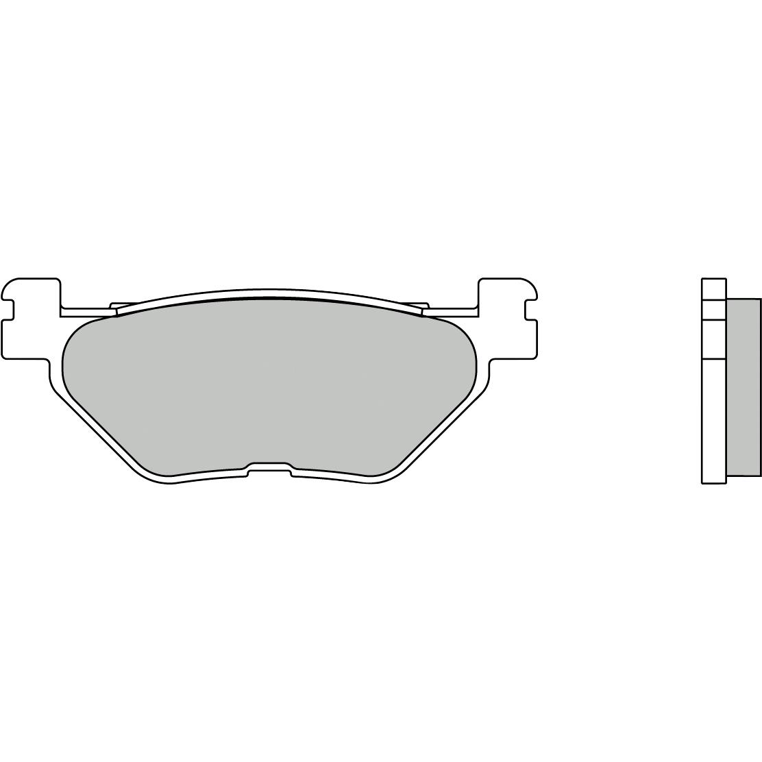 Brembo Bremsbeläge Sintermetall 07YA39.SP hinten 99,6x38,2x9,5mm - Motorradteile & Ersatzteile - Bremsen