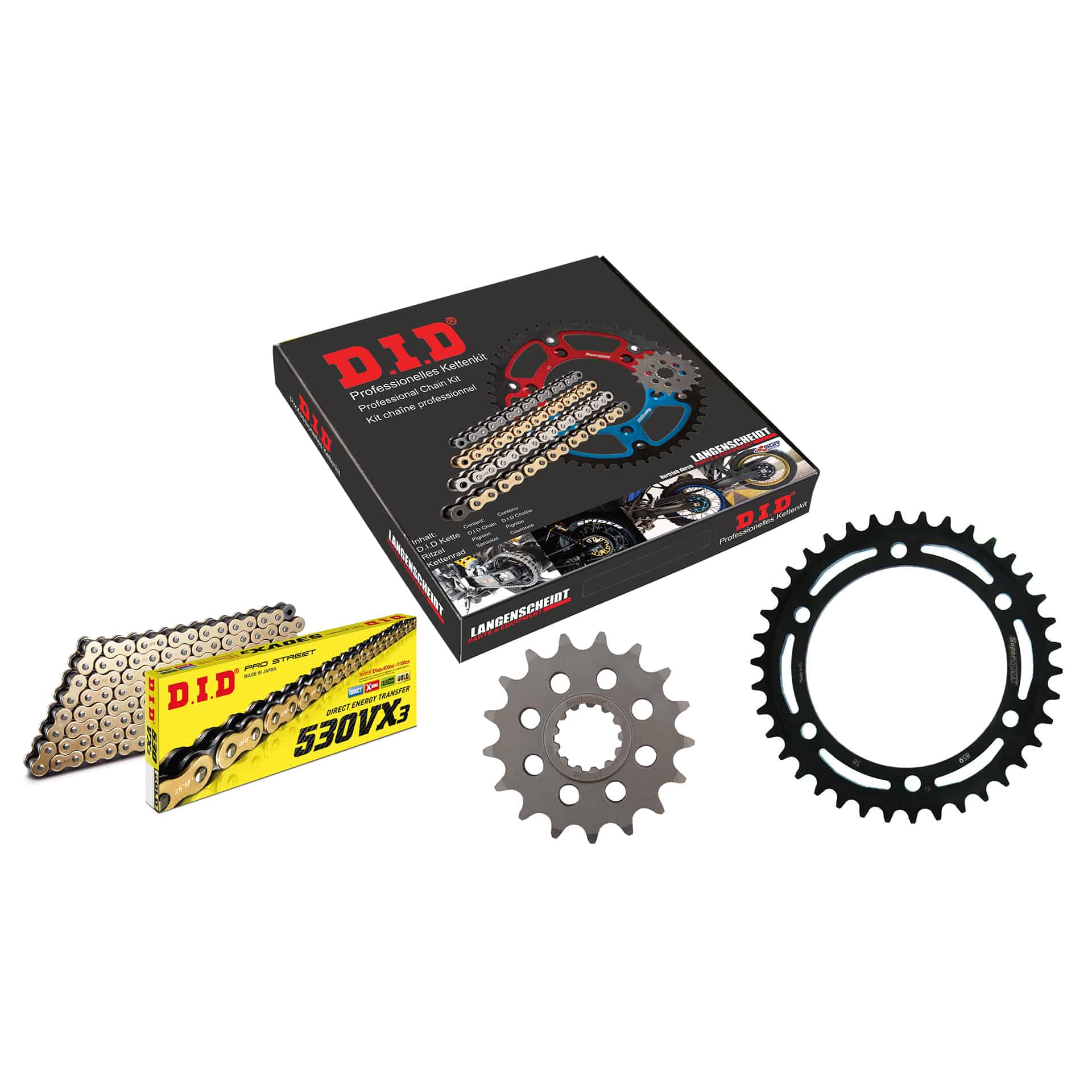 D.I.D. kettenkit 530VX3(G&B) niet X 17/38/110 für XJR 1994-2001
