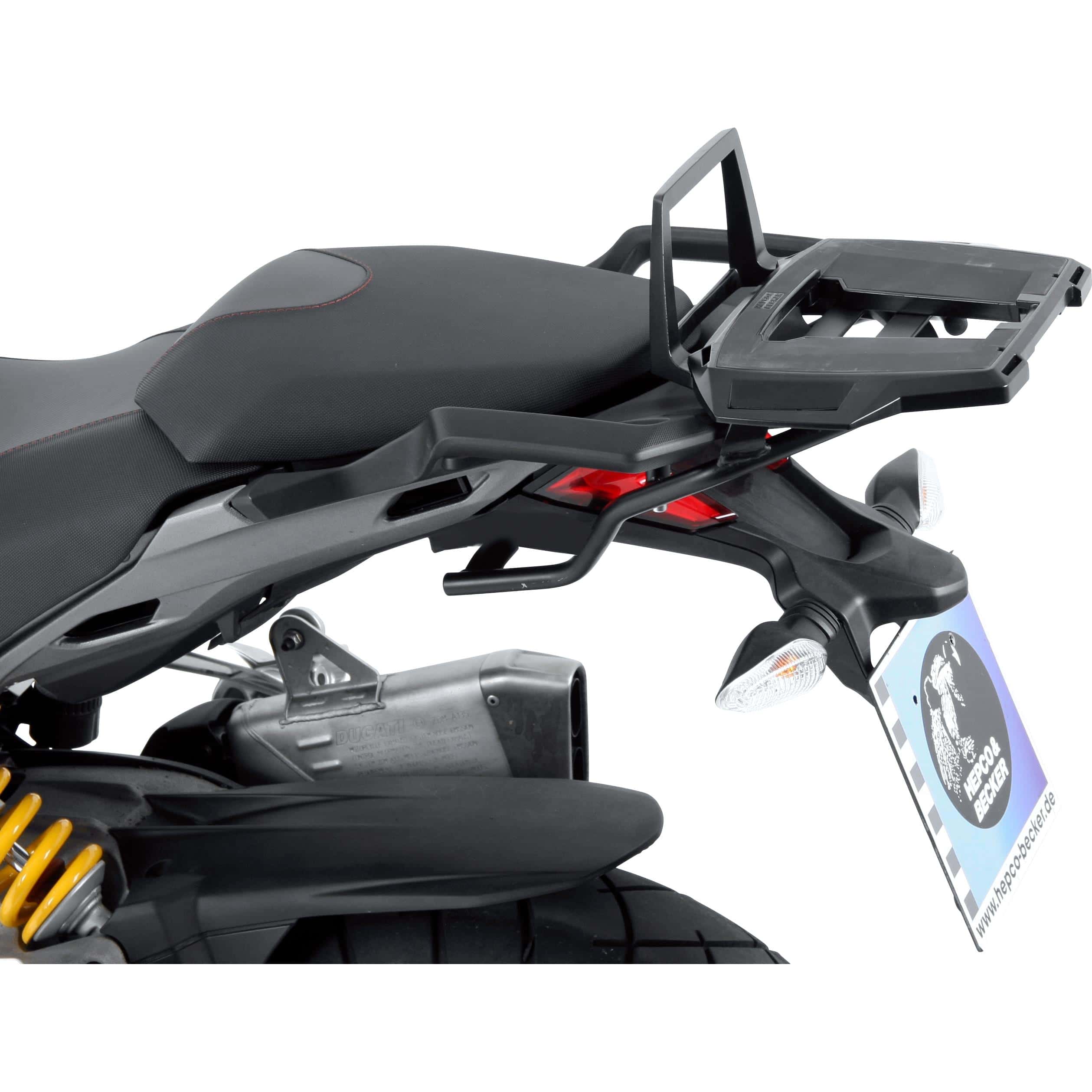 Hepco & Becker Alurack Gepäckbrücke schwarz für Duc Multistrada 1200 Enduro - Motorradzubehör - Motorradgepäck