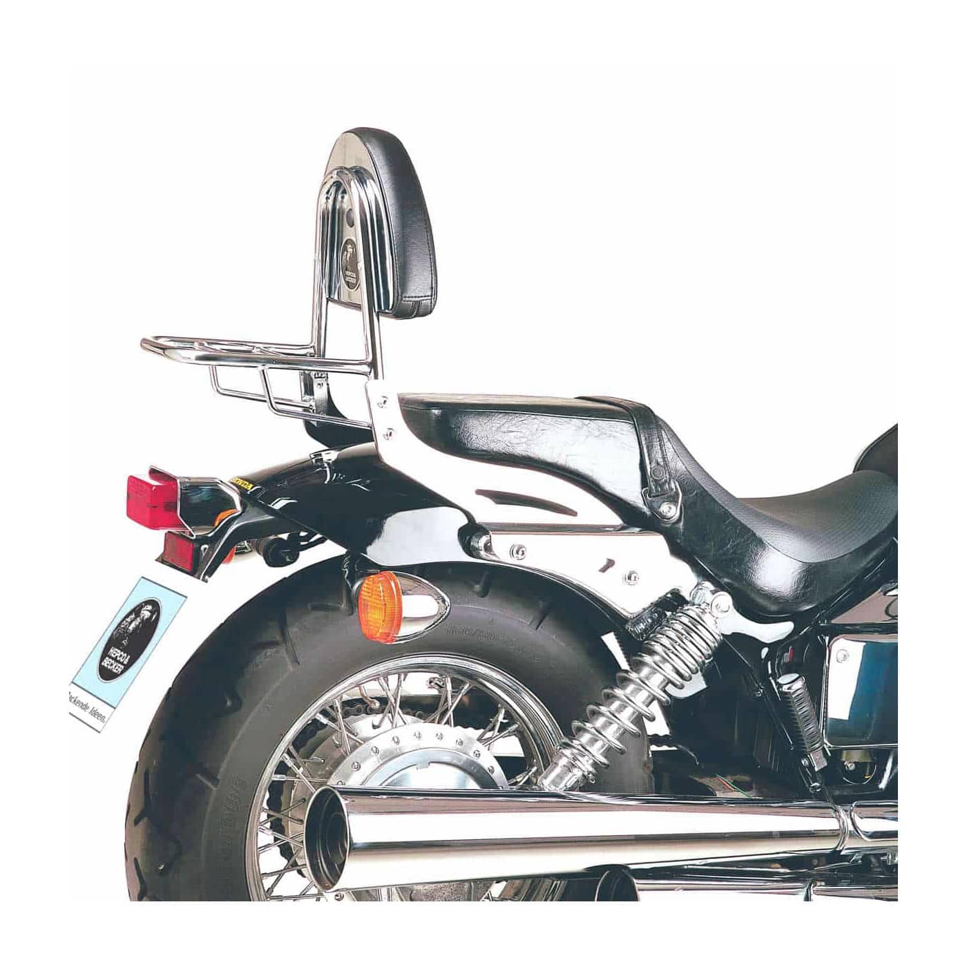 Hepco & Becker Sissybar mit Gepäckträger chrom für Honda VT 750 Black Widow - Motorradteile & Ersatzteile - Anbauteile