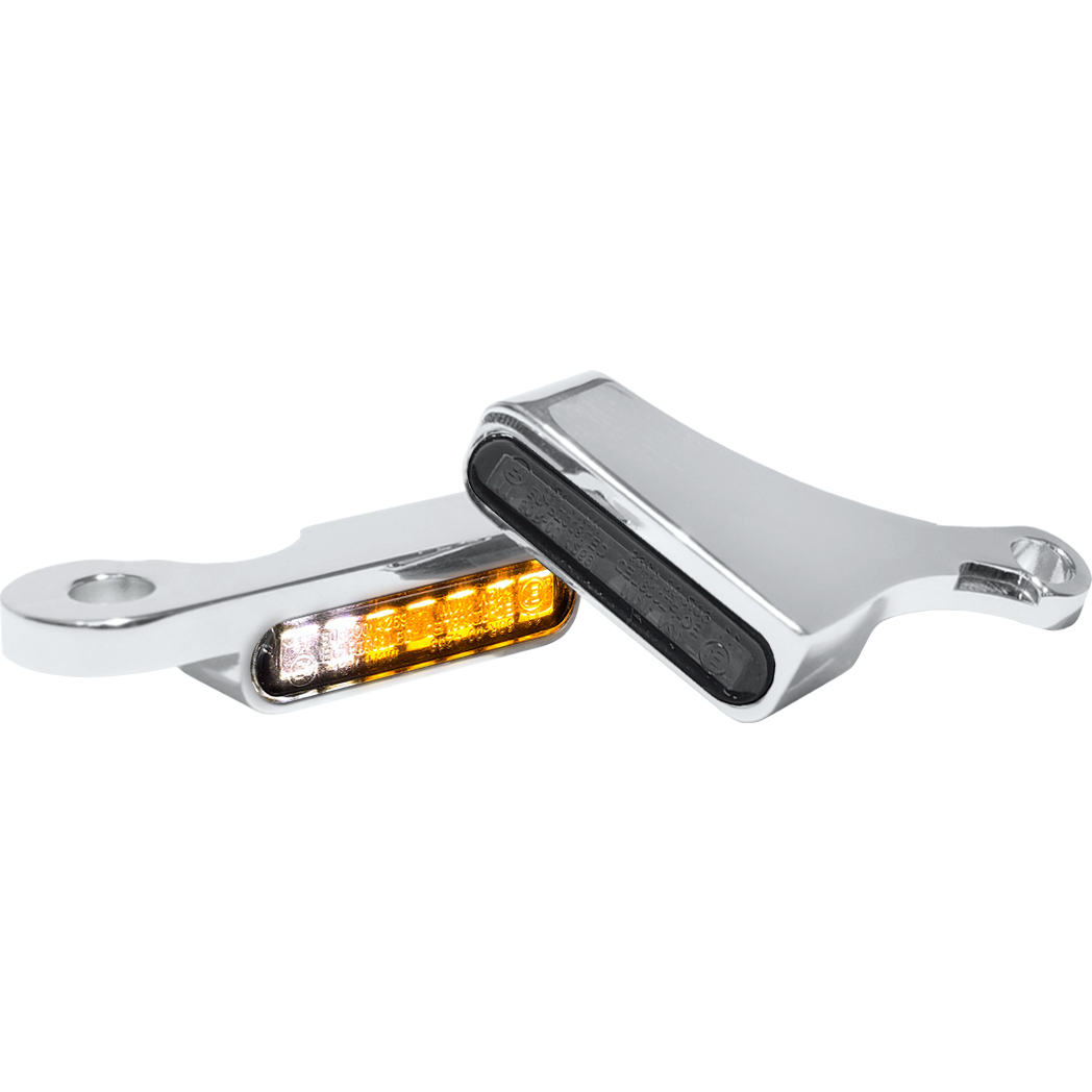 HeinzBikes LED Alu Blinker/Positionspaar chrom für Touring 2009-2013 - Motorradteile & Ersatzteile - Beleuchtung