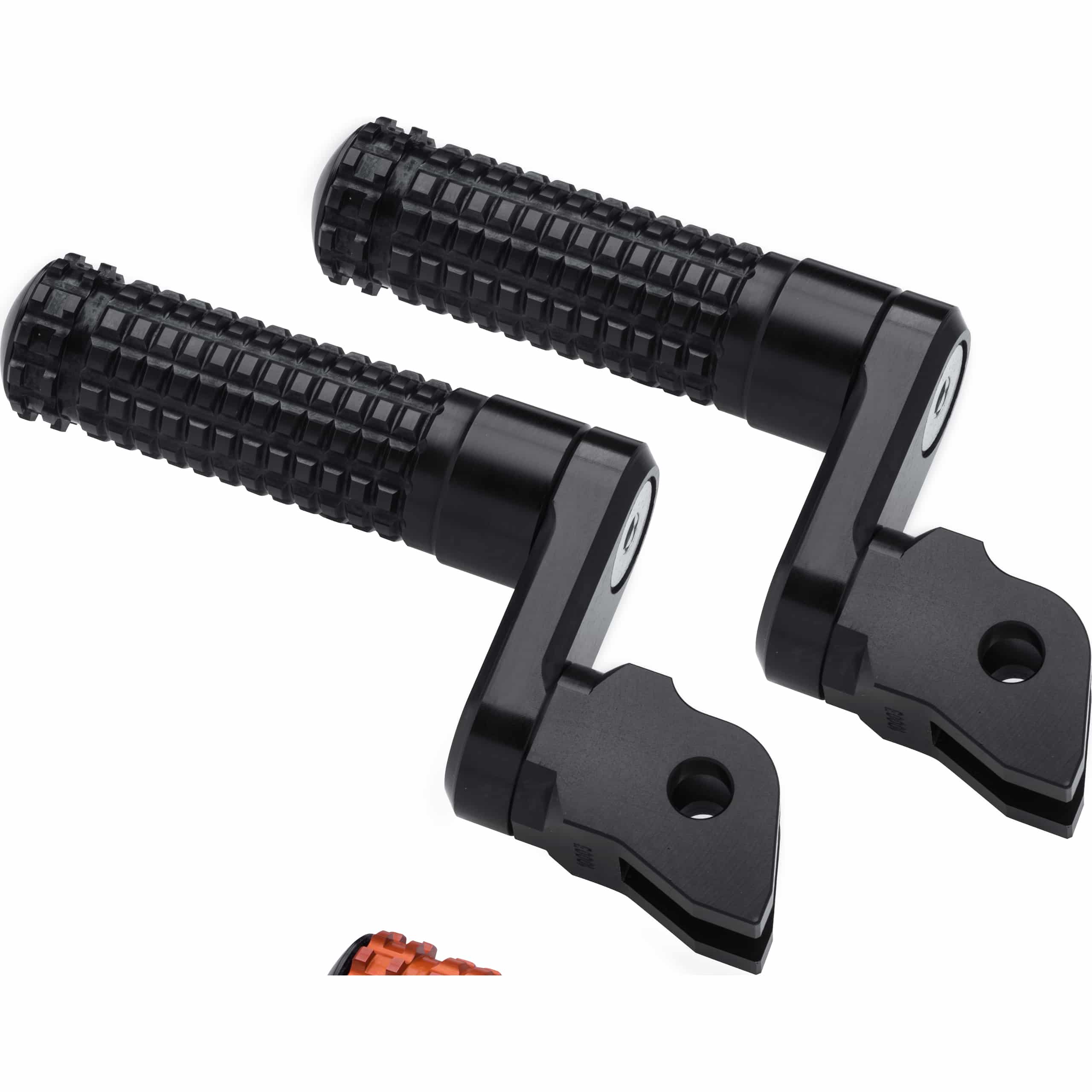 Mizu Fußrastenpaar Flex Race 33mm für Fahrer schwarz/orange 10039 - Motorradteile & Ersatzteile - Fußrasten & Hebel