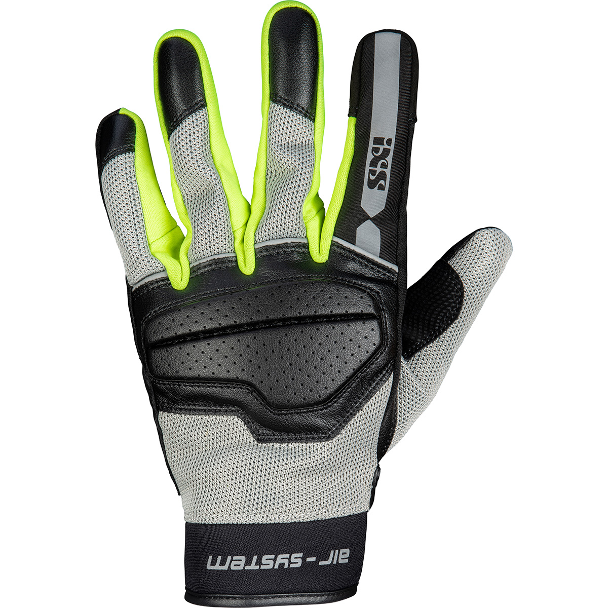 IXS-Evo-Air Classic Handschuh schwarz/hellgrau/neon gelb XL-3114231007056011