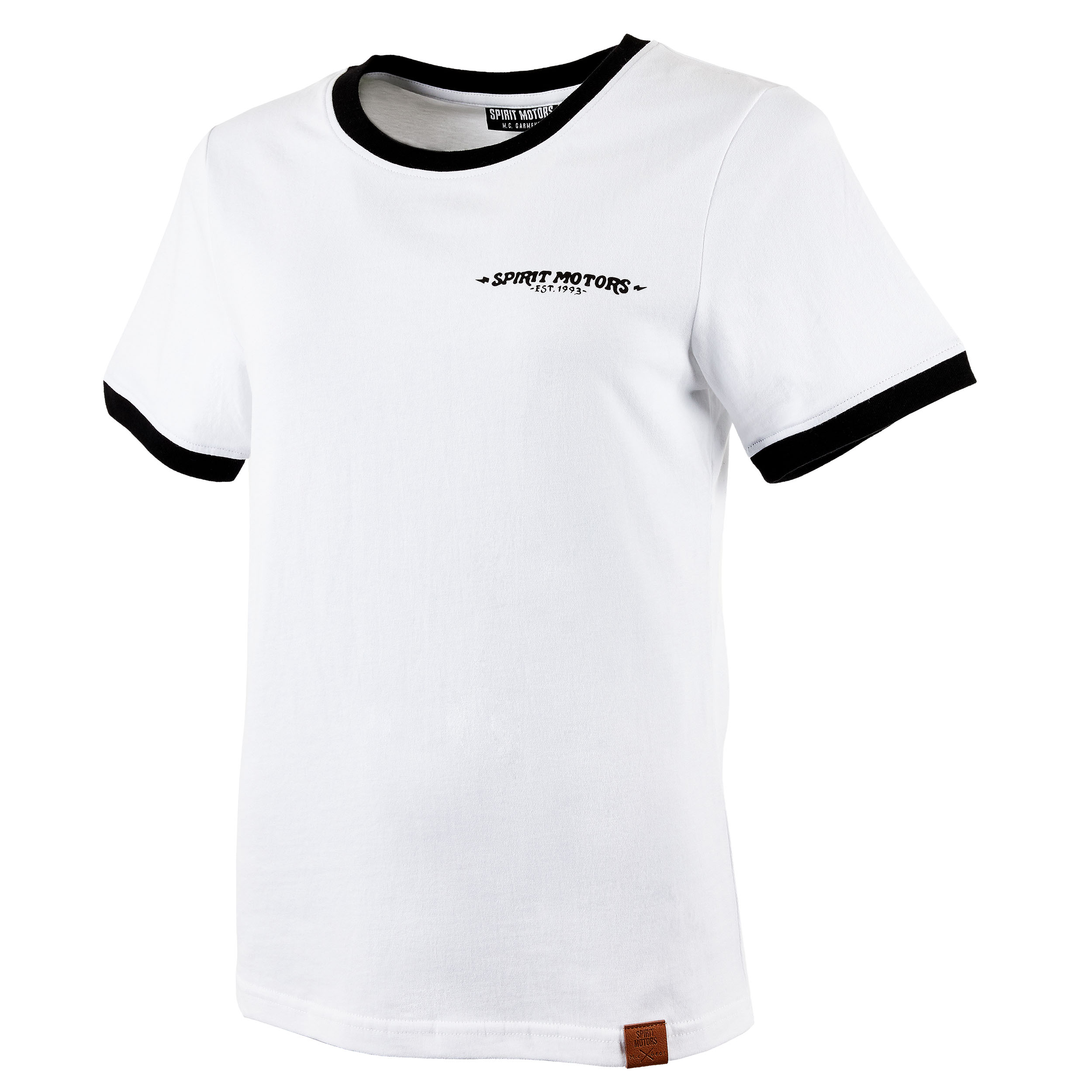 Spirit Motors Grace Damen Ringer T-Shirt weiß/schwarz M - Motorradbekleidung - Motorradbekleidung Damen