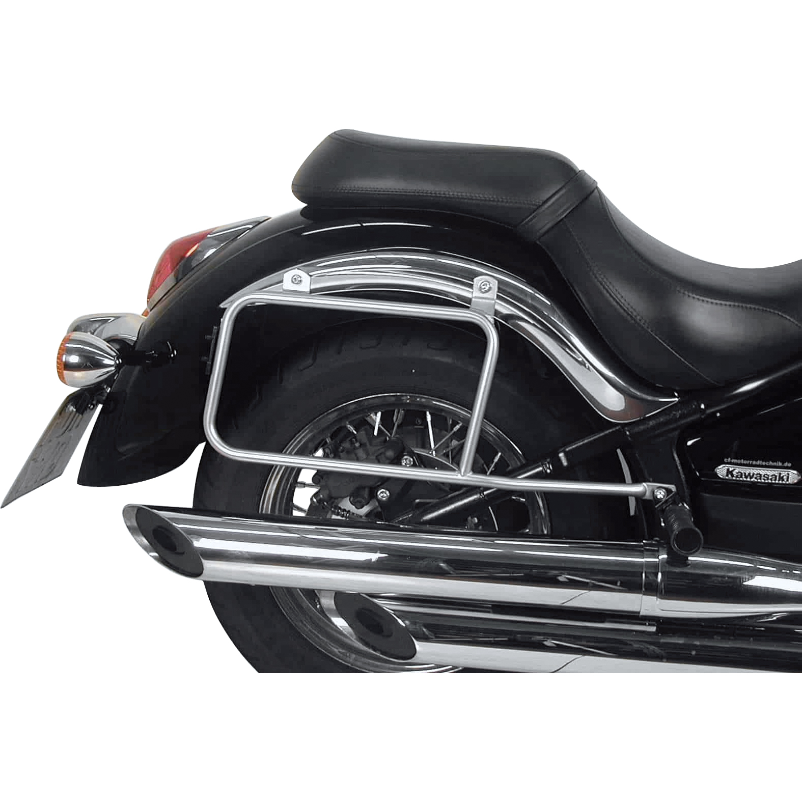 Hepco & Becker Seitenkofferträger chrom für Kawasaki VN 900 Classic/Custom - Motorradzubehör - Motorradgepäck