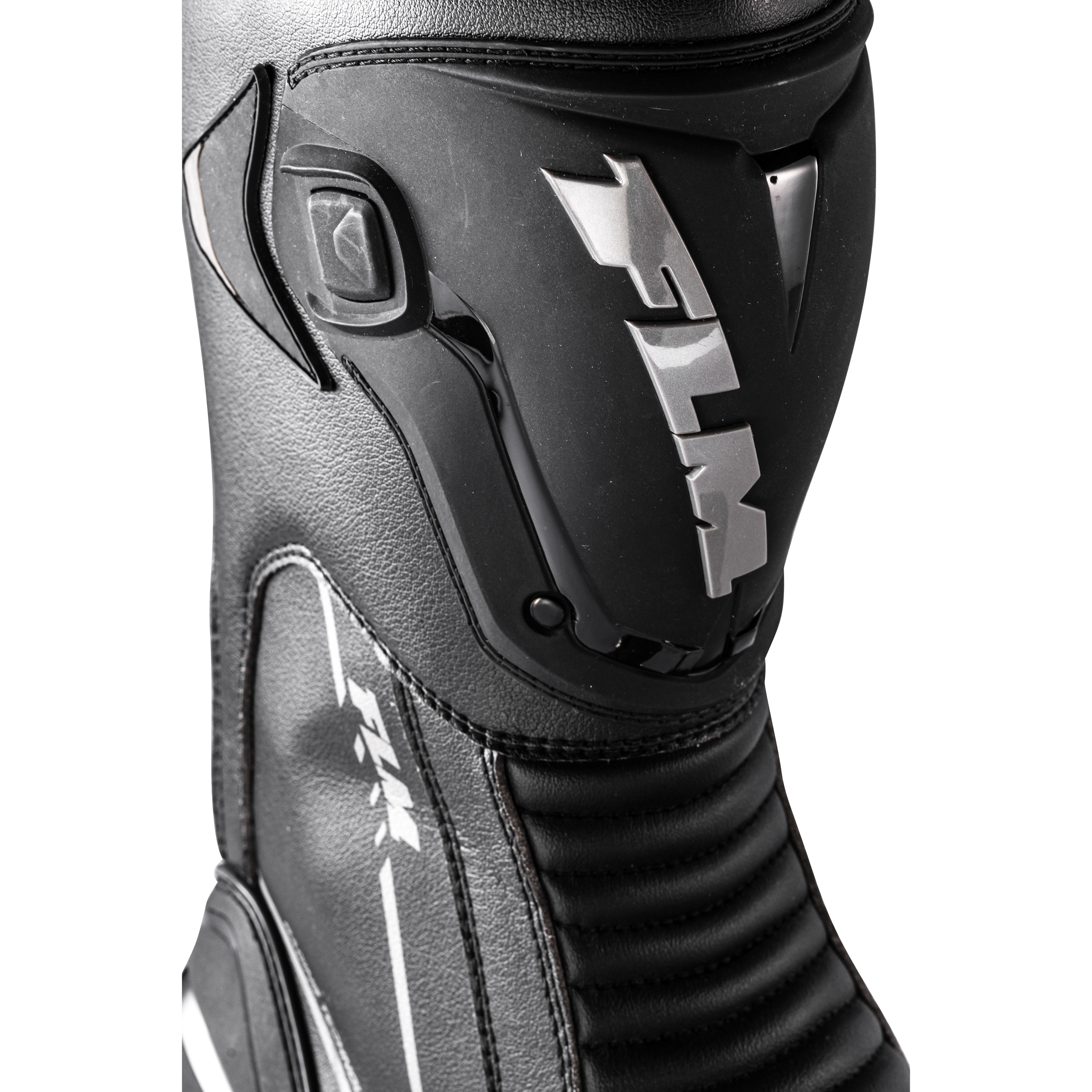 FLM-Brooklands Motorradstiefel lang schwarz 47-3006471999001747