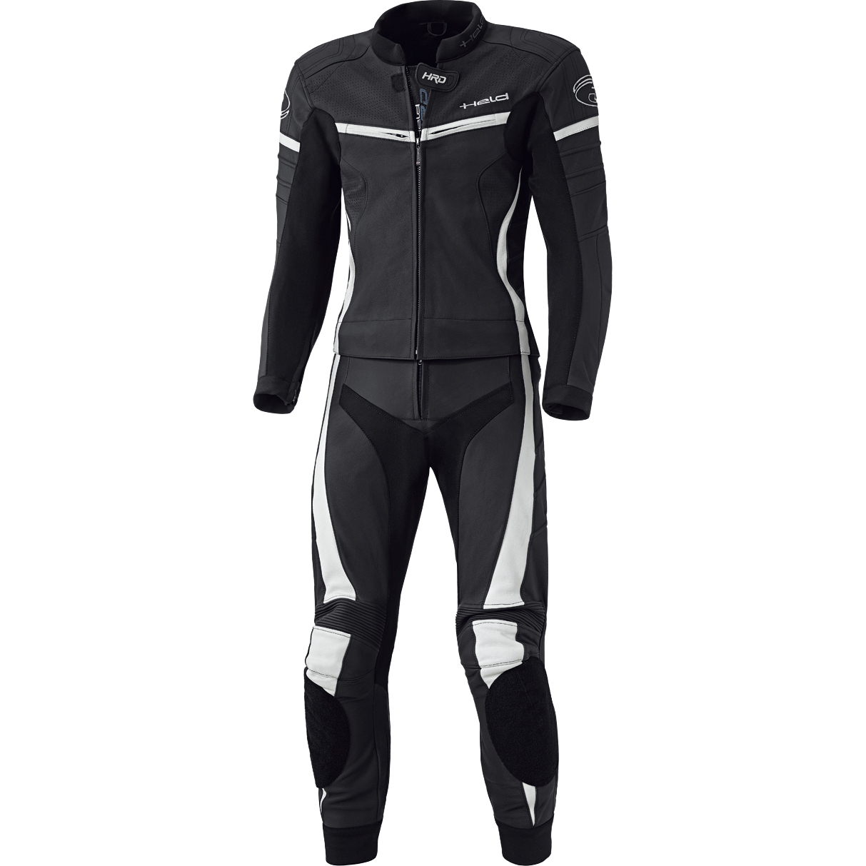 Held Spire Damen Lederkombi 2-tlg. schwarz/weiß 76 (38 lang) - Motorradbekleidung - Motorradkombis