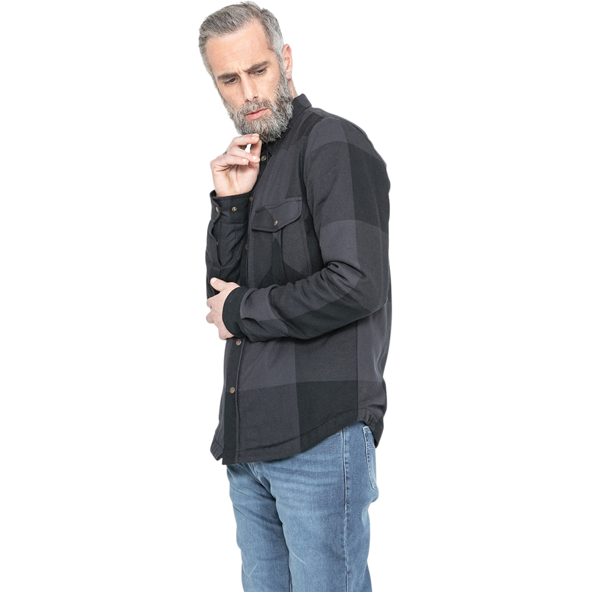 John Doe-Motoshirt XTM Big Block grau/schwarz XXL-2406031999007012