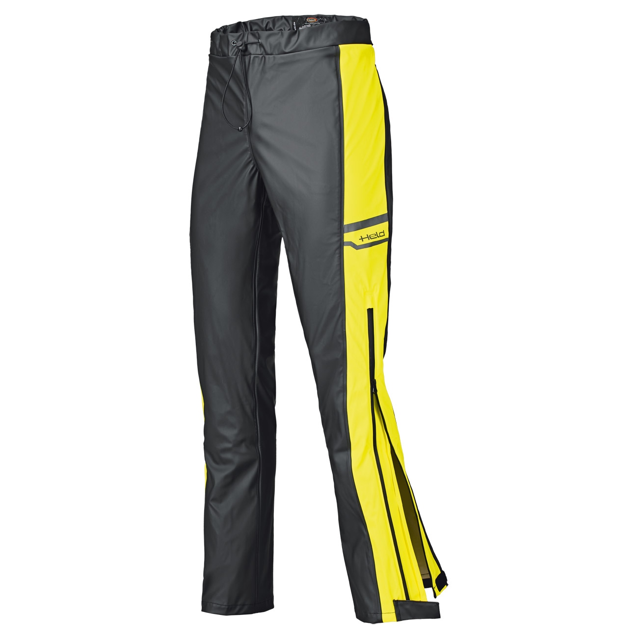 Held Rainstretch base rainwear trousers black/neon yellow