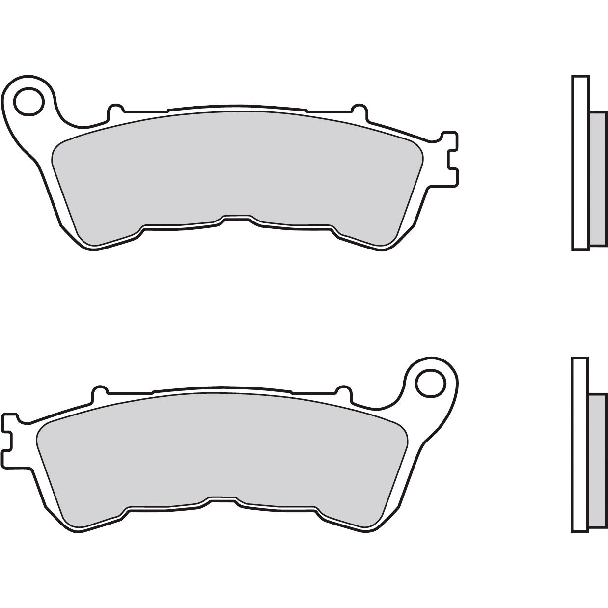 Brembo-Bremsbeläge Sintermetall 07HO57.SA vorne 117,6x44,9x8,8mm-5526141268001240