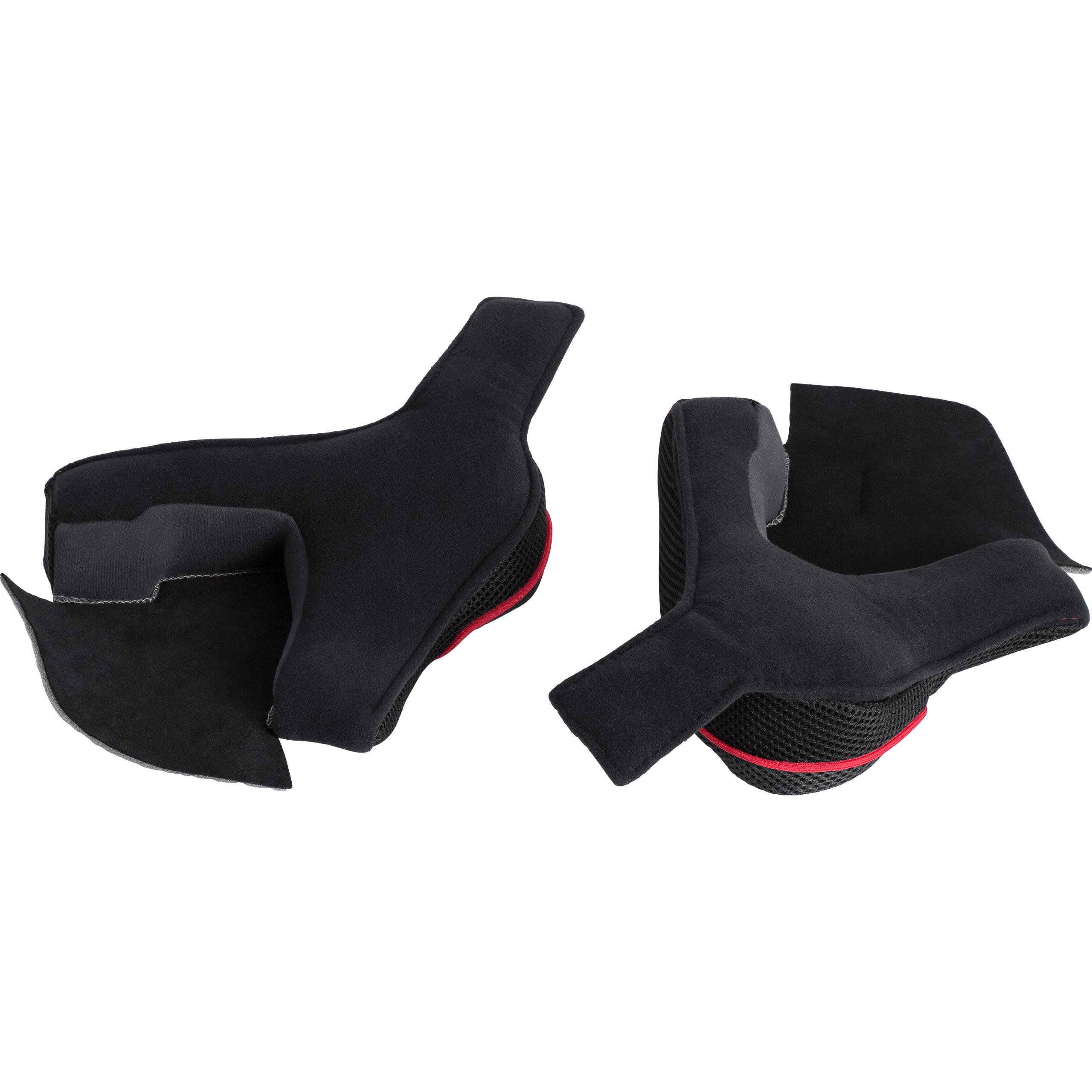 Nolan Wangenpolster N104 Absolut schwarz/rot XL-XXL (40 mm) - Helme & Brillen - Motorradhelme Zubehör
