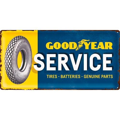 Nostalgic-Art-Blechschild 25 x 50 "Goodyear-Service"-5728341207000042