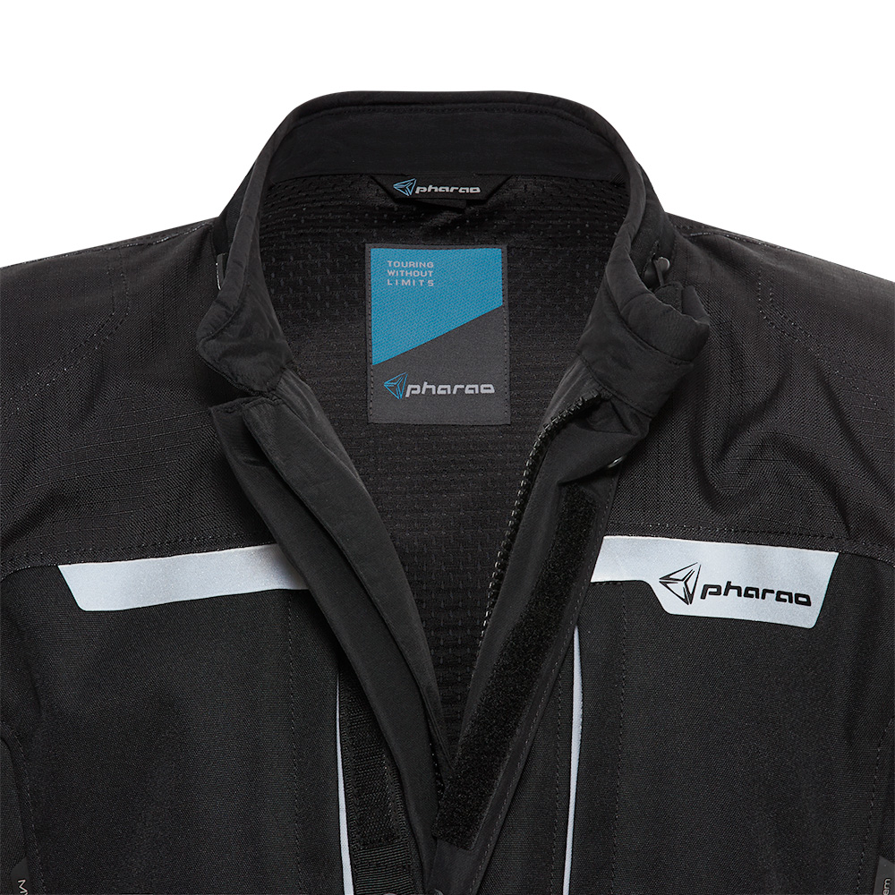Pharao-Korab WP Textiljacke schwarz/grau/rot XL-0000855003041011