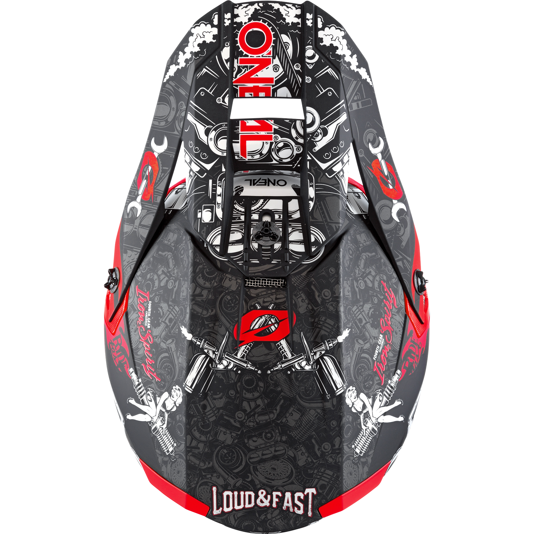 O'Neal-MX 5Series HR V.22 schwarz/rot-4801291999051