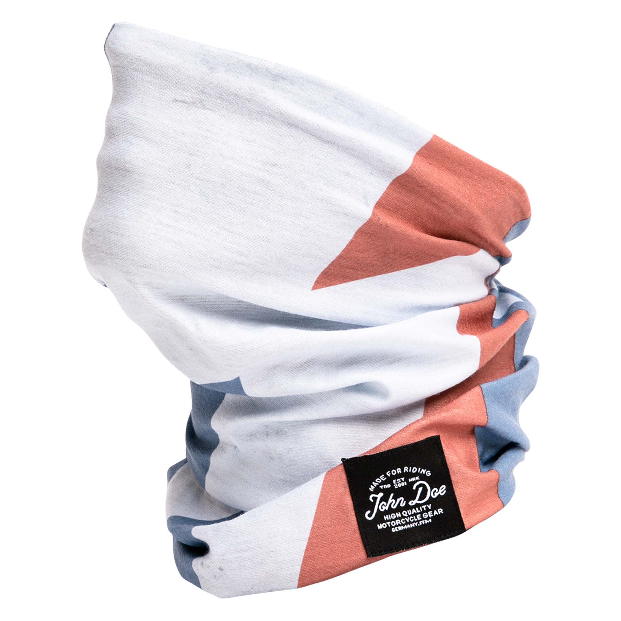 John Doe-Tube United Flash Big Halstuch weiß/blau/rot-0000503999060