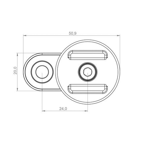 SP Connect-Clutch Mount Pro SPC+ für Hebelklemmung schwarz-5741581181010050