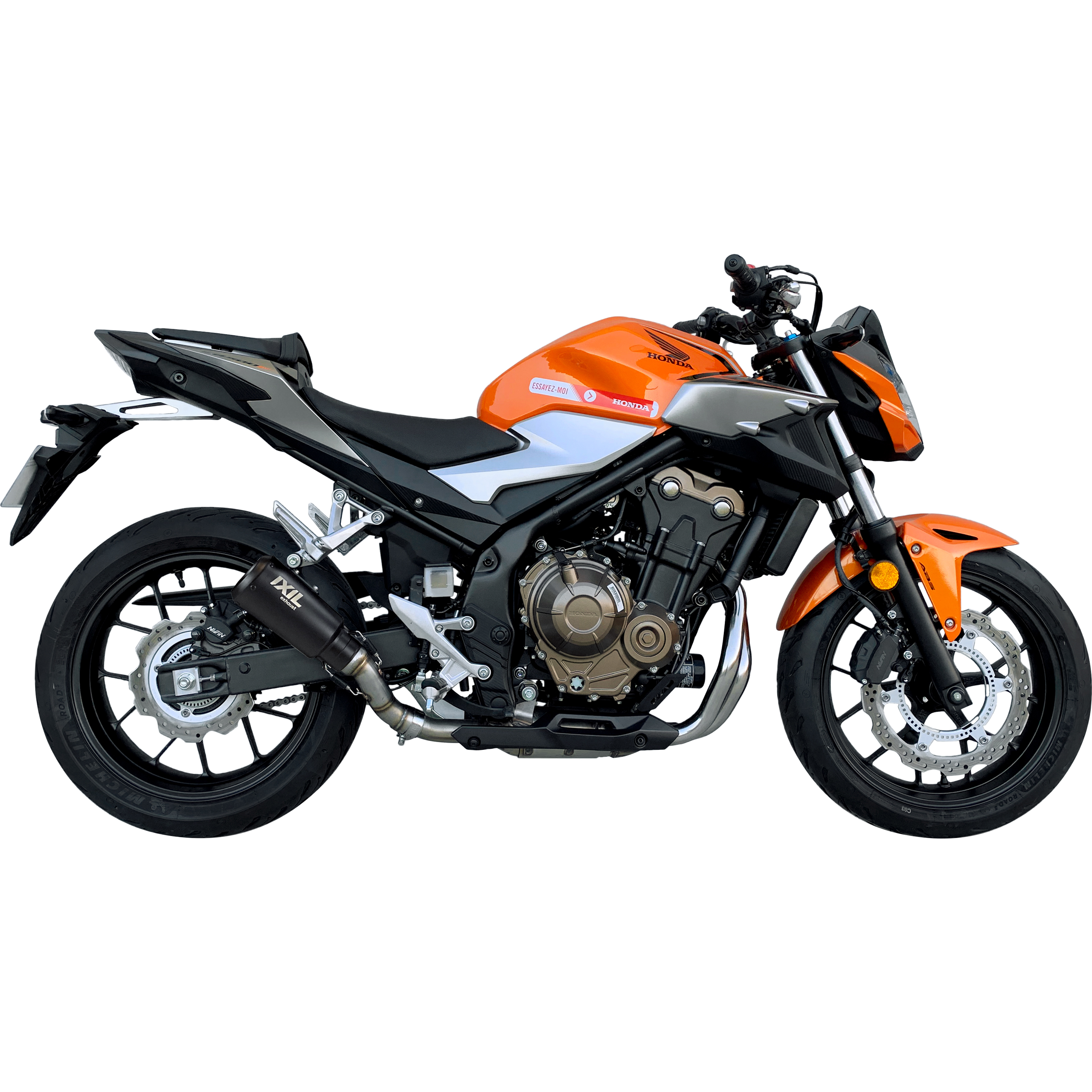 IXIL RB Auspuff schwarz slip-on für Honda CB/CBR 500 2019-2021 - Motorradteile & Ersatzteile - Auspuff