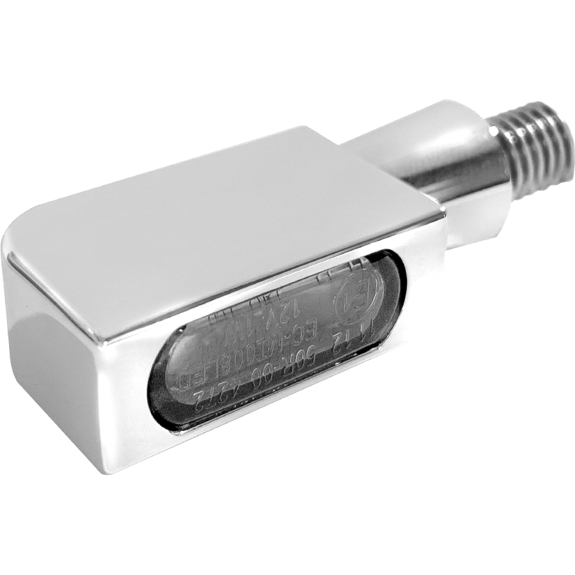 HeinzBikes LED Alu Blinker/Rücklicht Block Line Micro M8 chrom - Motorradteile & Ersatzteile - Beleuchtung