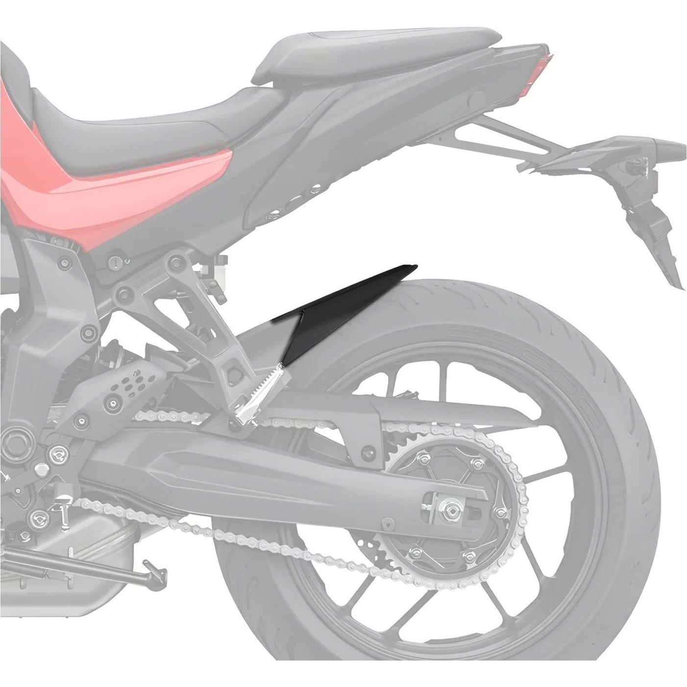 Bodystyle Hinterradabdeckungsverlängerung für Yamaha Tracer 7 /GT 25- - Motorradteile & Ersatzteile - Verkleidungen & Abdeckungen
