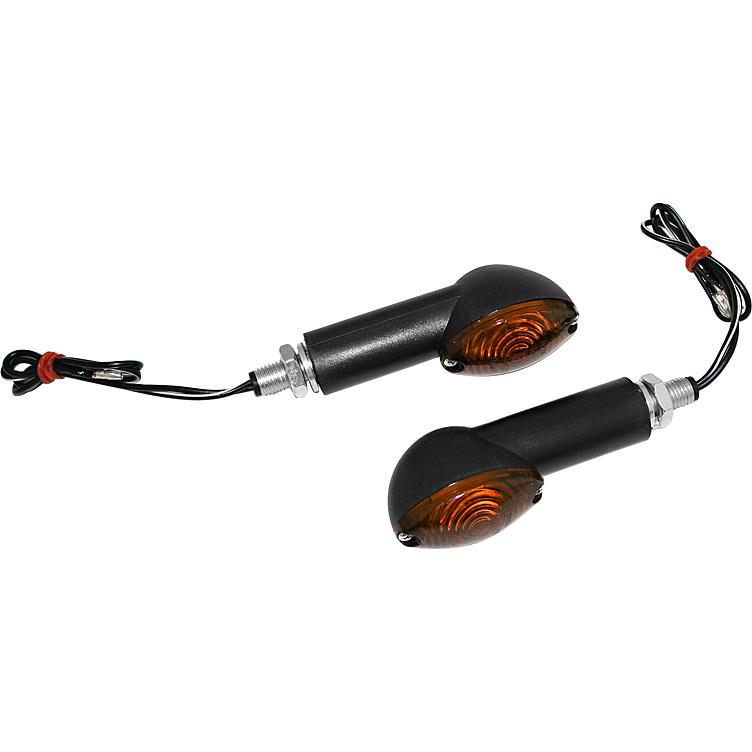 Shin Yo-Blinkerpaar Cateye 12V/H21 M10 lang schwarz, getöntes Glas-5539501021002199