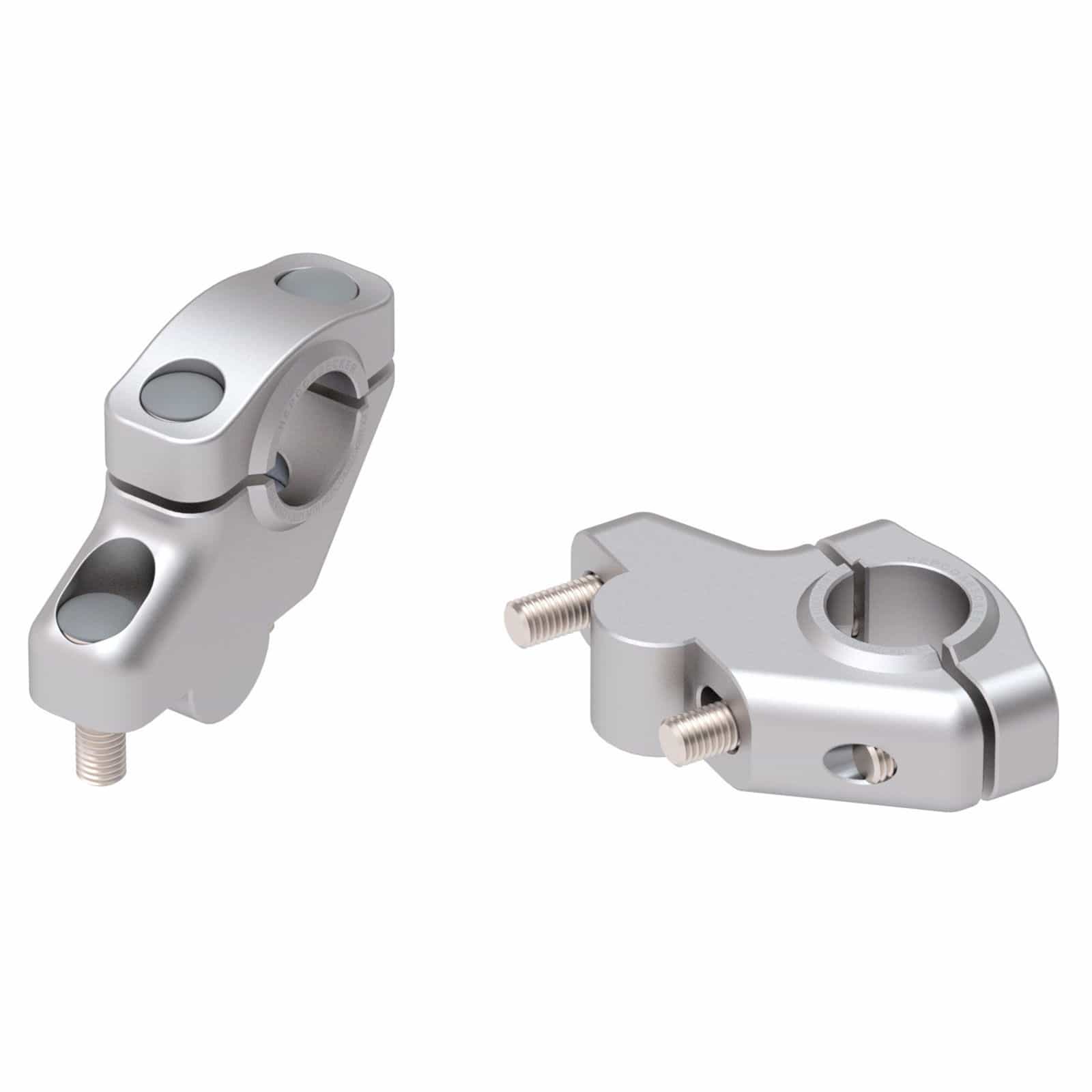 Hepco & Becker Lenkerverlegung 30/21mm silber für Aprilia Tuono 125 2017- - Motorradteile & Ersatzteile - Lenker, Griffe & Hebel