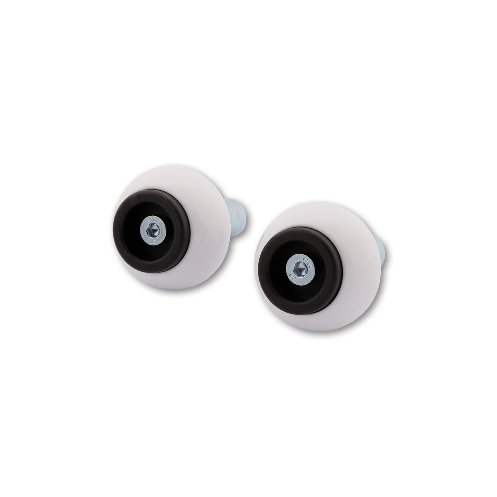 LSL Lenkergewichte für 14mm Innen-Ø Crash Ball Classic weiß - Motorradteile & Ersatzteile - Lenker, Griffe & Hebel