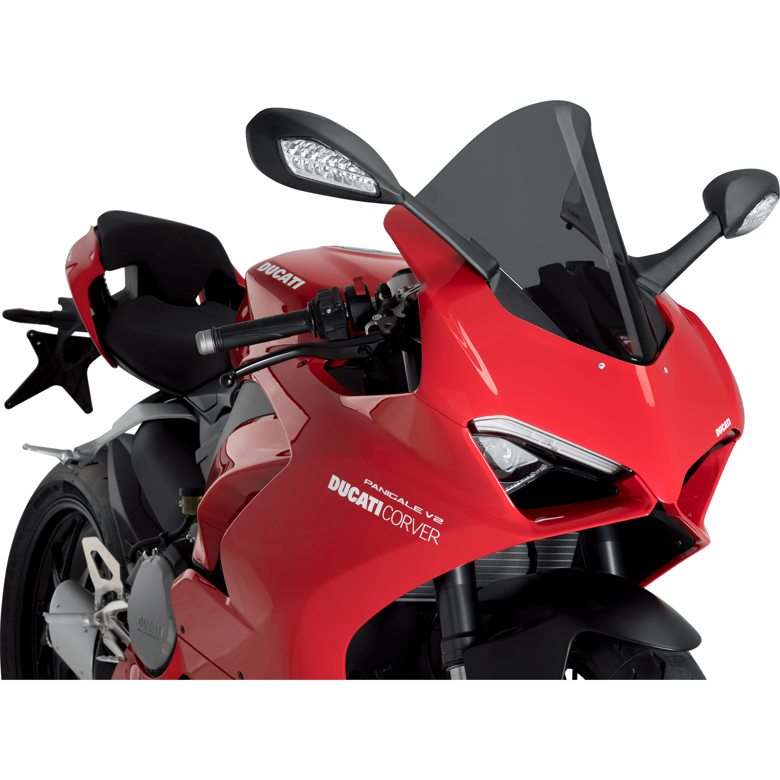 Puig R-Racer Scheibe stark getönt für Ducati Panigale V4 /S 2018- - Motorradteile & Ersatzteile - Verkleidungen & Abdeckungen