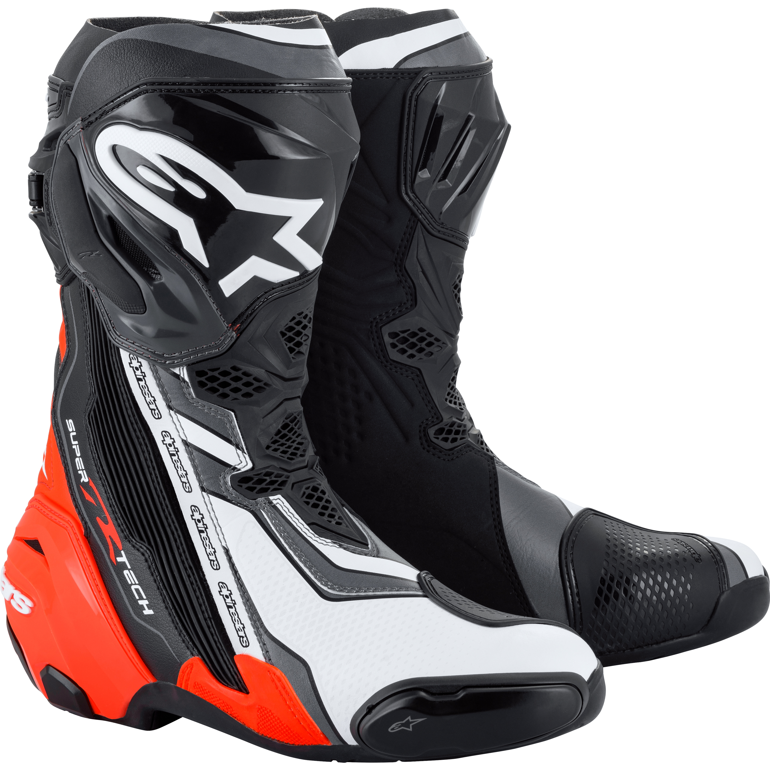 Alpinestars Supertech R Motorradstiefel lang neonrot 47 - Motorradbekleidung - Motorradbekleidung Herren