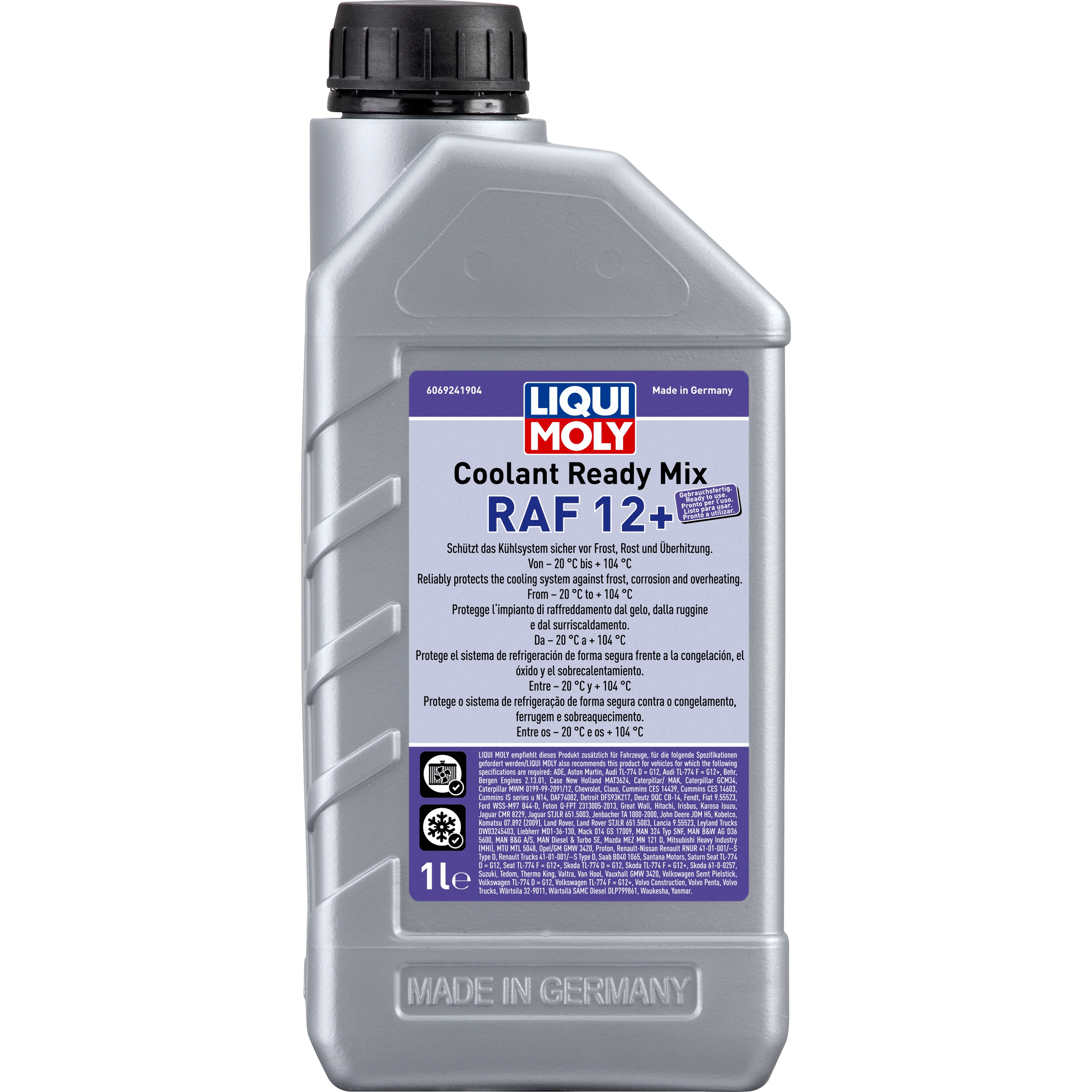 Liqui Moly Kühlflüssigkeit RAF12 Plus silikatfrei 1000ml - Motorradzubehör - Öle & Schmiermittel