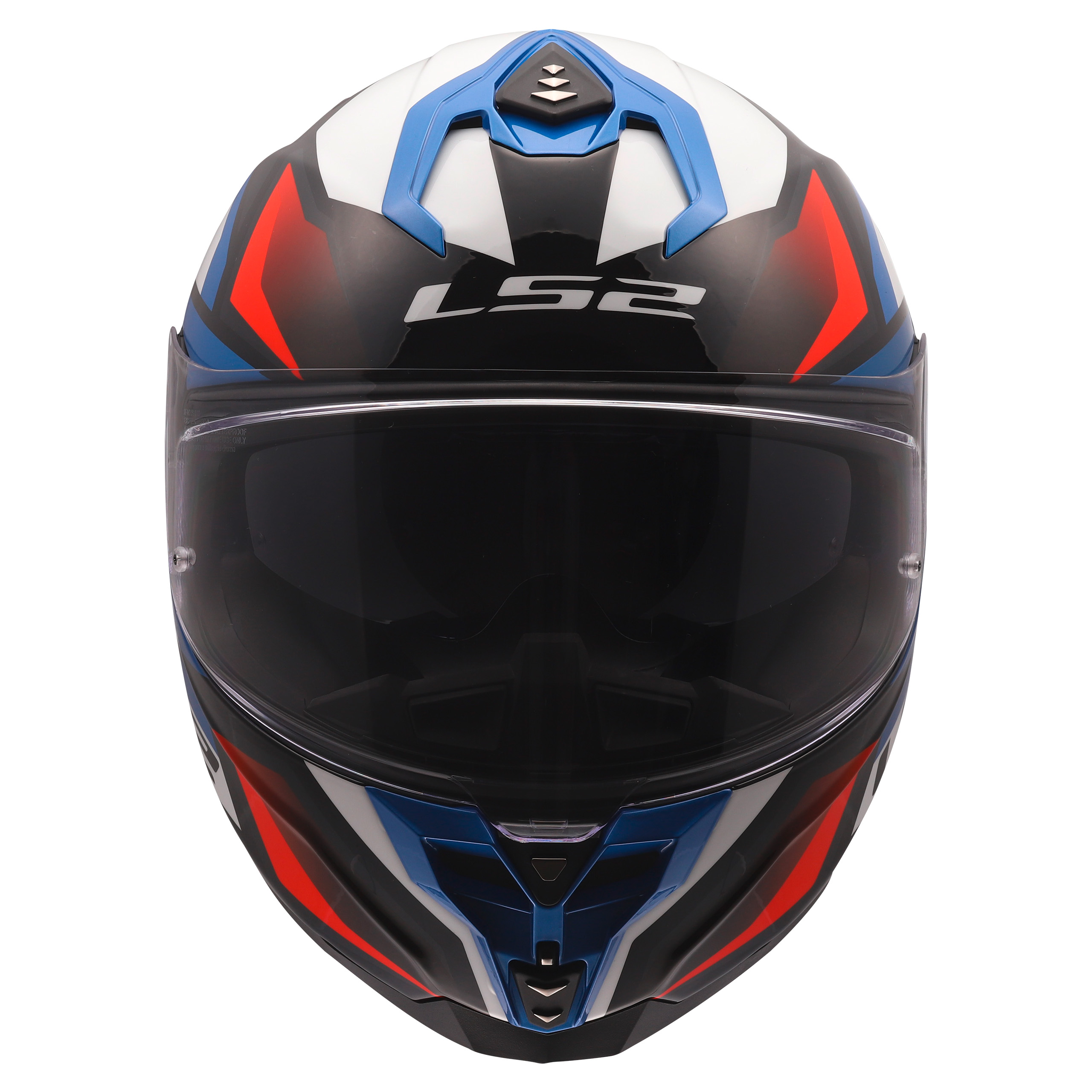 LS2-FF817 Challenger II Viper Rot/Weiß/Blau Dekor XS-4603991999056007