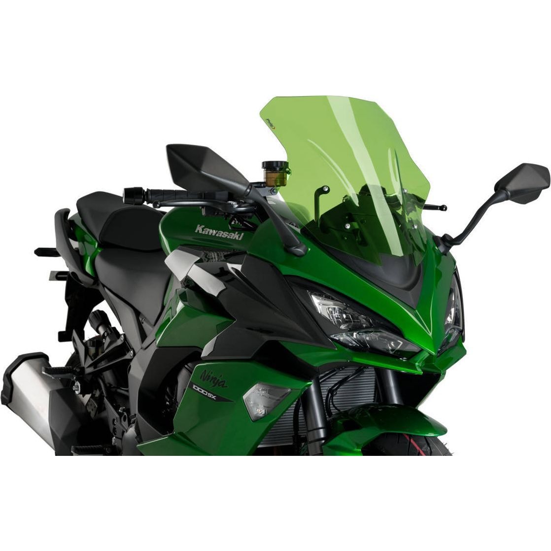 Puig Racingscheibe grün für Kawasaki Z/Ninja 1000 SX 2011- - Motorradteile & Ersatzteile - Verkleidungen & Abdeckungen