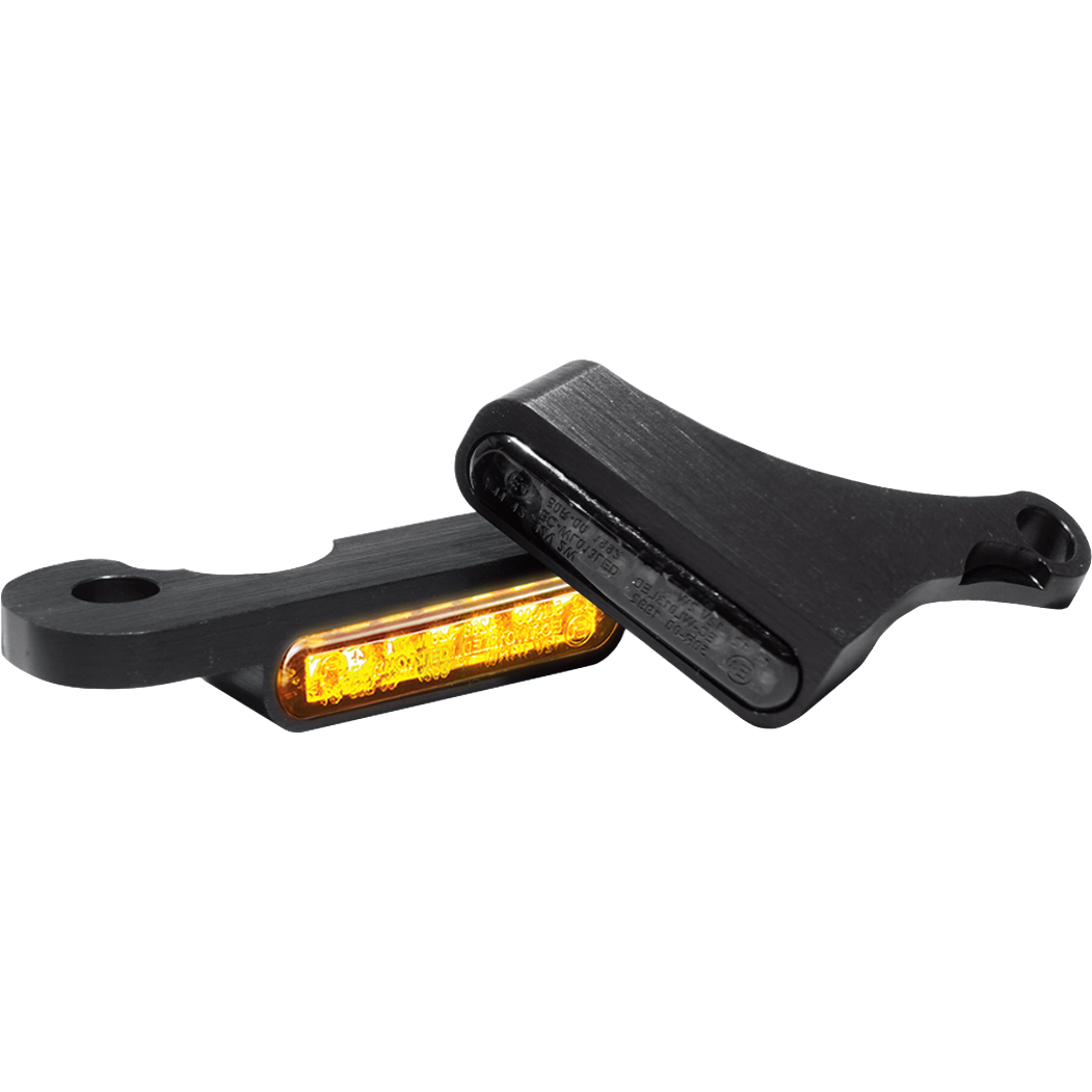 HeinzBikes LED Alu Blinkerpaar vorne schwarz für Touring 2009-2013 - Motorradteile & Ersatzteile - Beleuchtung