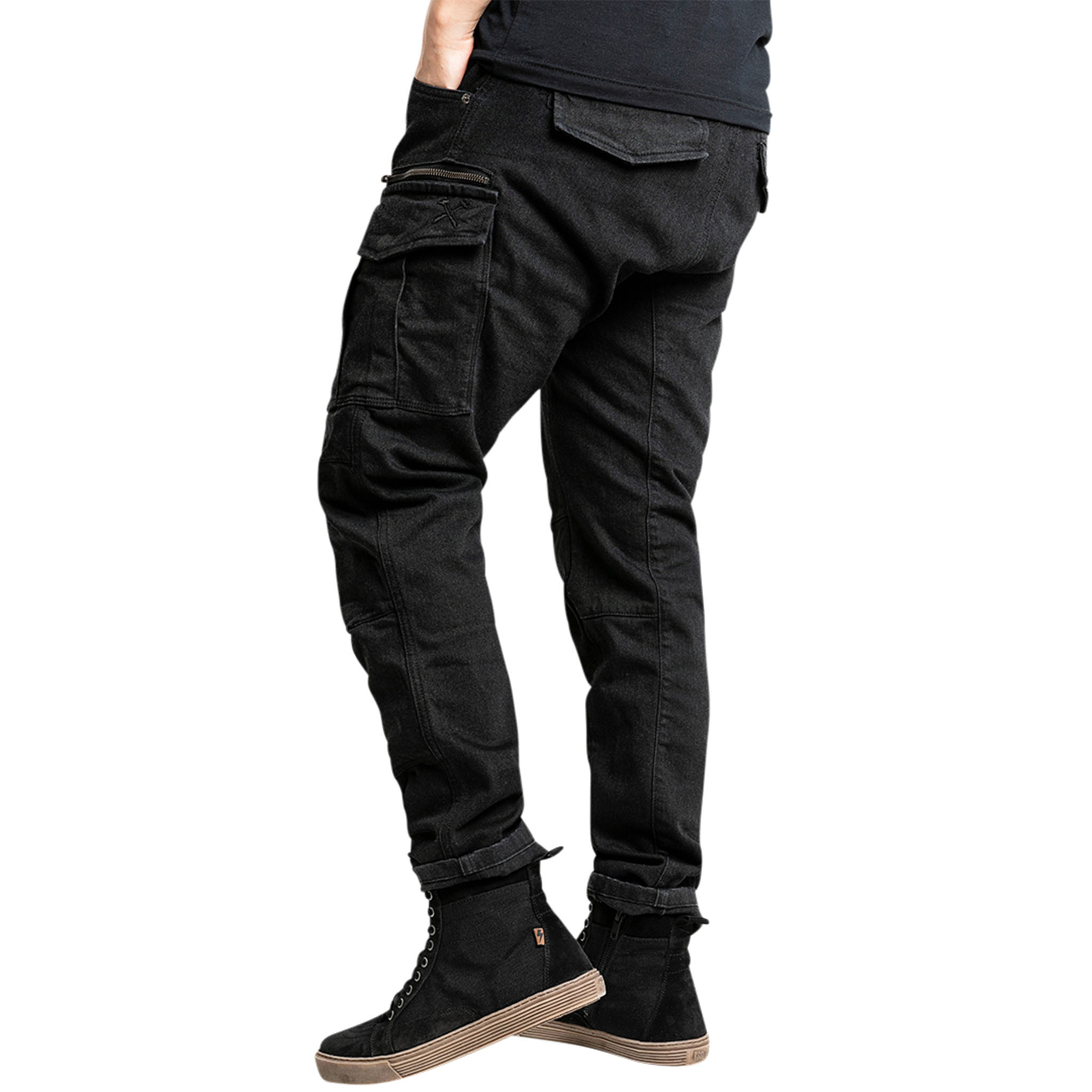 John Doe-Defender Mono Cargo Motorradhose schwarz 27/30-2100011999001222