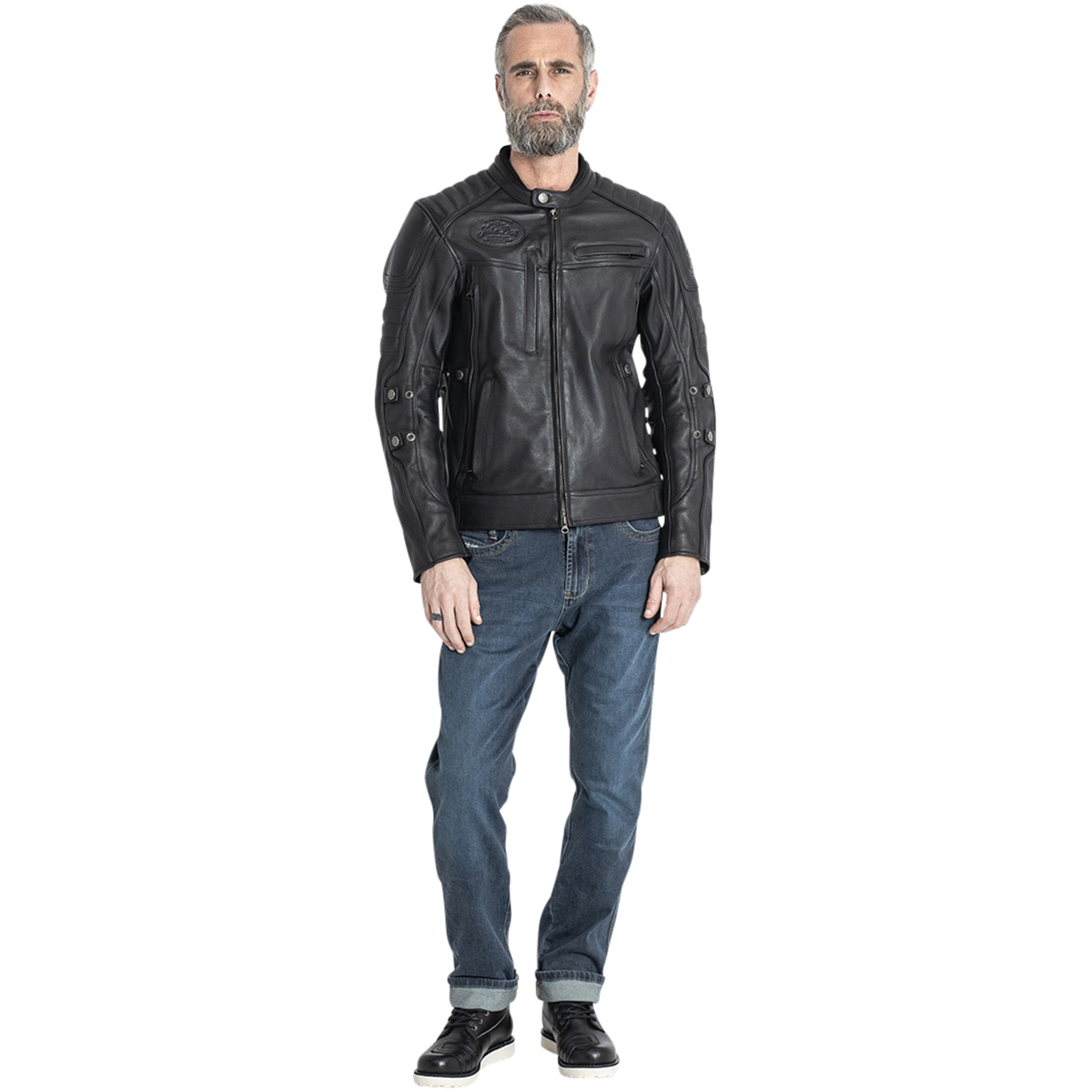 John Doe-Technical Lederjacke schwarz L-0000478003001010