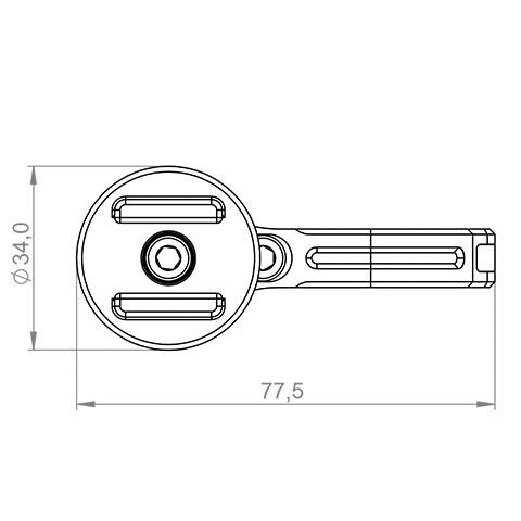 SP Connect-Moto Mount Pro SPC+ Motorradlenkerhalterung schwarz-5741511181010100