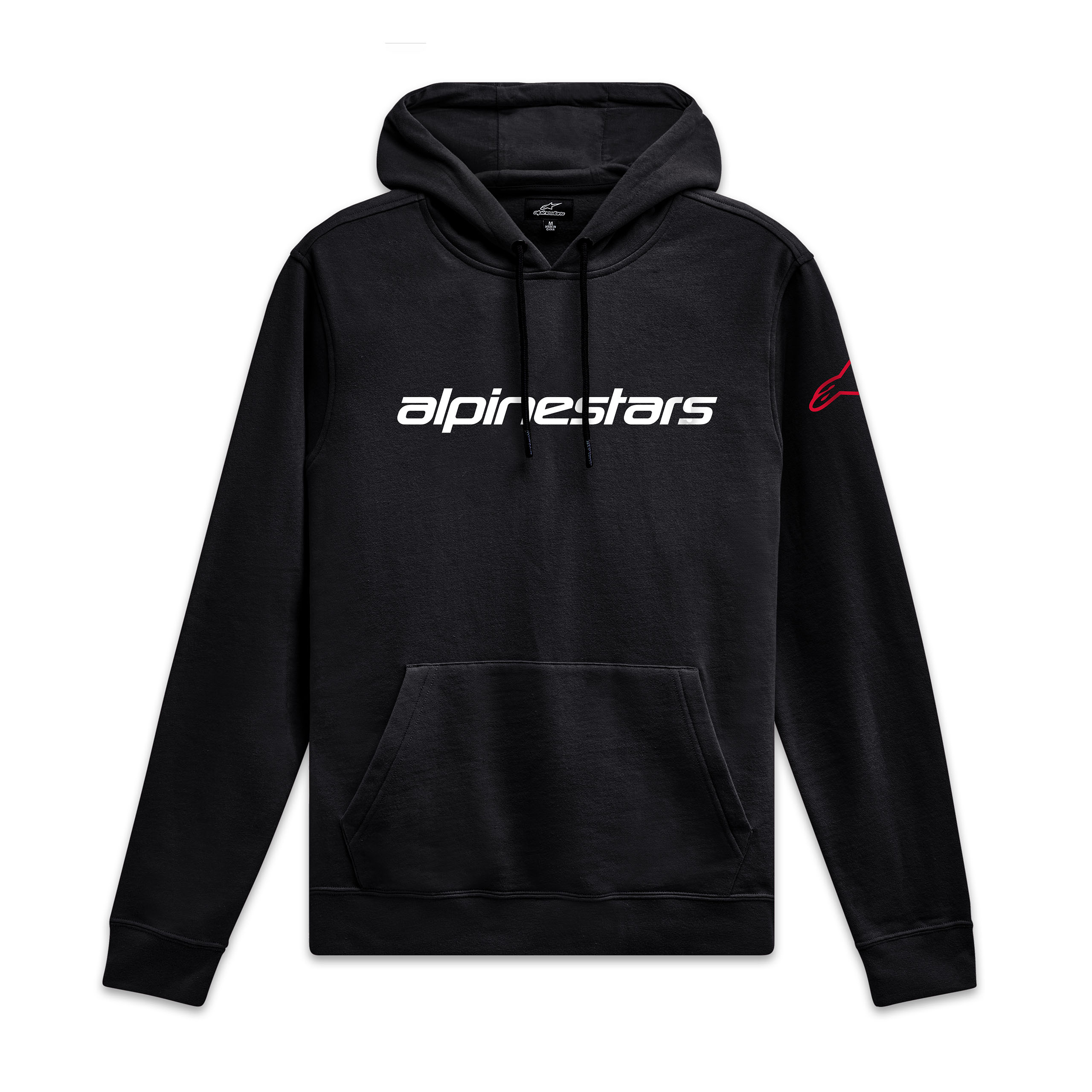 Alpinestars-Linear Wordmark V3 Hoodie schwarz/weiß/rot-0001824003035