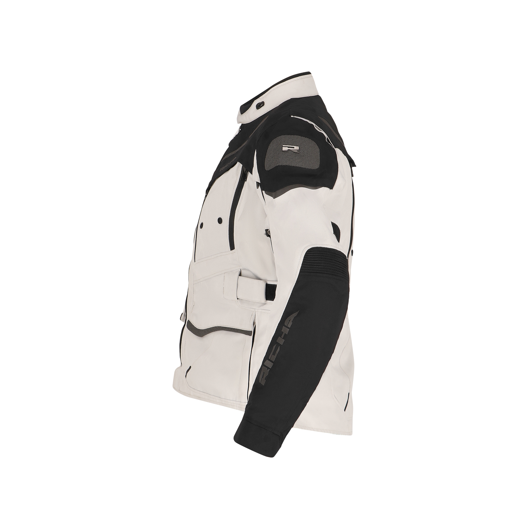 Richa-Infinity 2 Adventure Damen Textiljacke hellgrau/schwarz M-0000407999051009